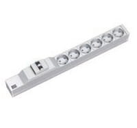Bachmann Steckdosenleiste (Rack - einbaufähig) - Eingabe, Eingang CEE 7/4 - Ausgangsanschlüsse: 6 (CEE 7/4)