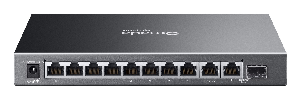 TP-LINK Omada ES210GP, Managed, L2, Gigabit Ethernet (10/100/1000), Power over Ethernet (PoE), Rack-Einbau, DIN rail