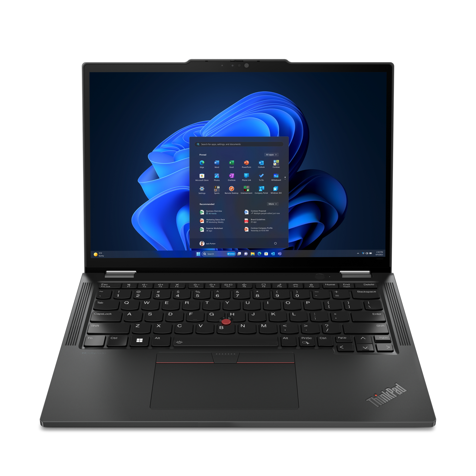 Lenovo ThinkPad X13 2-in-1 Gen 5 21LW - Flip-Design - Intel Core Ultra 7 155U / 1.7 GHz - Evo - Win 11 Pro - Intel Graphics - 16 GB RAM - 512 GB SSD NVMe - 33.8 cm (13.3")