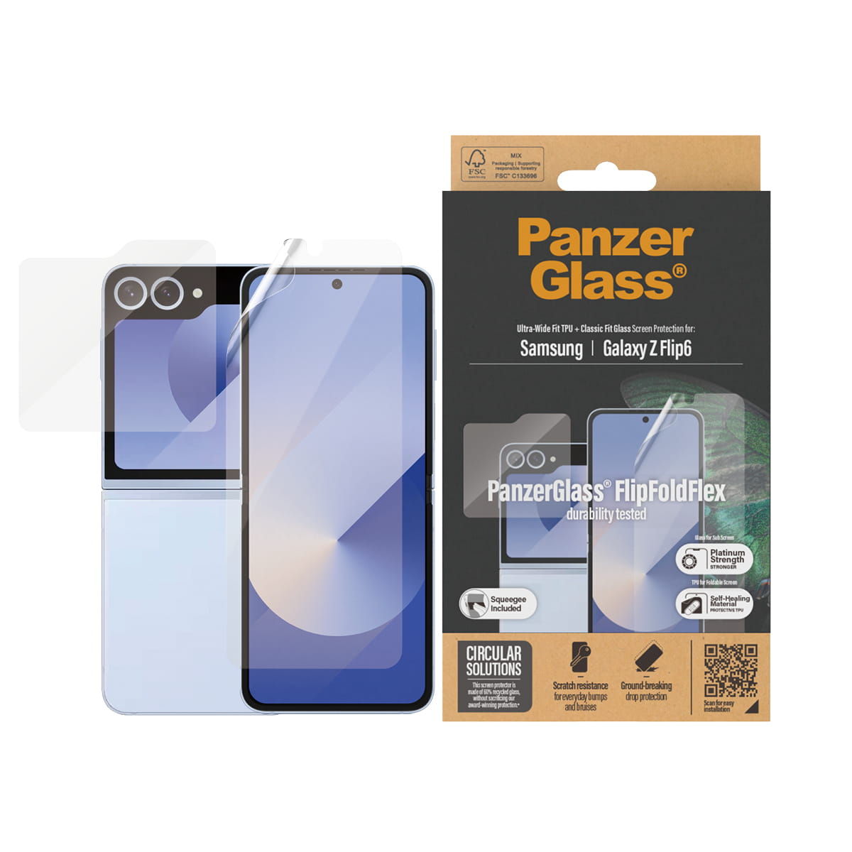 PanzerGlass Bildschirmschutz für Handy - klassische