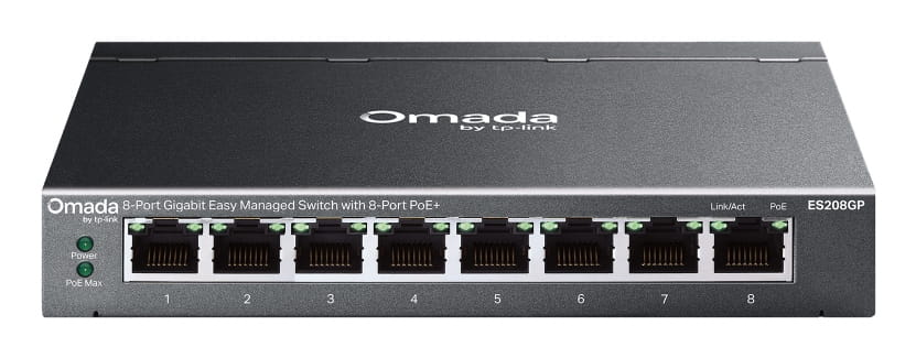 TP-LINK Omada ES208GP V1 - Switch - managed - 8 x 10/100/1000 (PoE+)