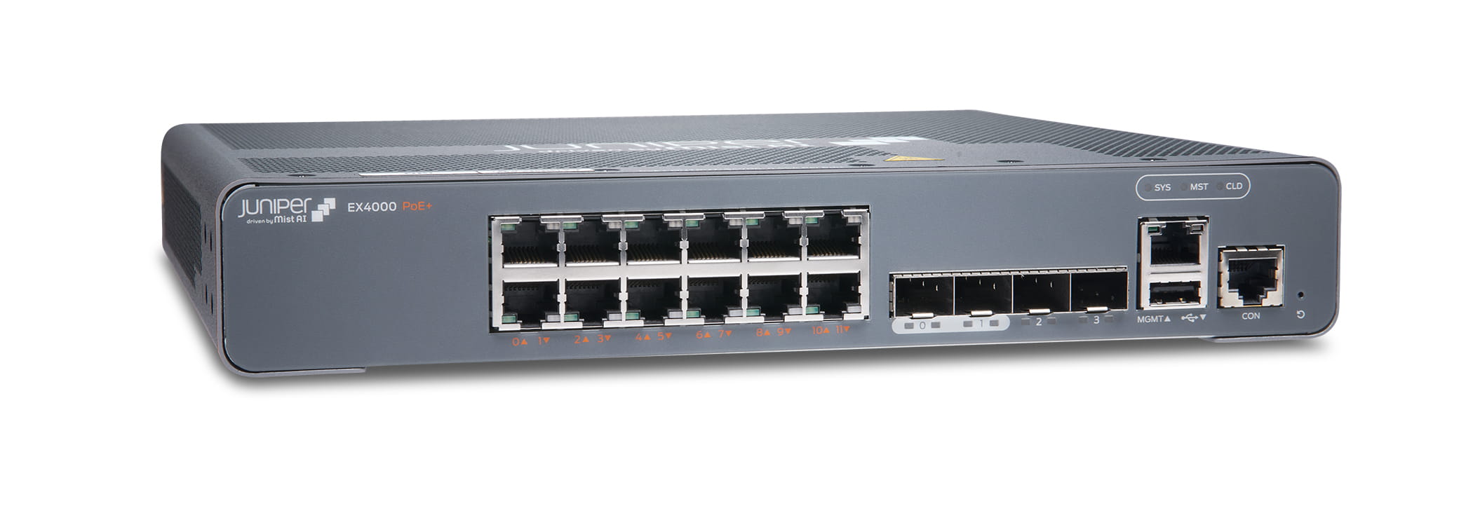 Juniper EX Series EX4000-12P - Switch - L3 - managed - 12 x 10/100/1000 (PoE+)
