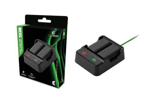 EgoGear SCH30-XB-BK, Akku, Xbox Series X/Xbox Series S, Schwarz, for Xbox Series X|S and Xbox One, 1200 mAh, 2 Stück(e)
