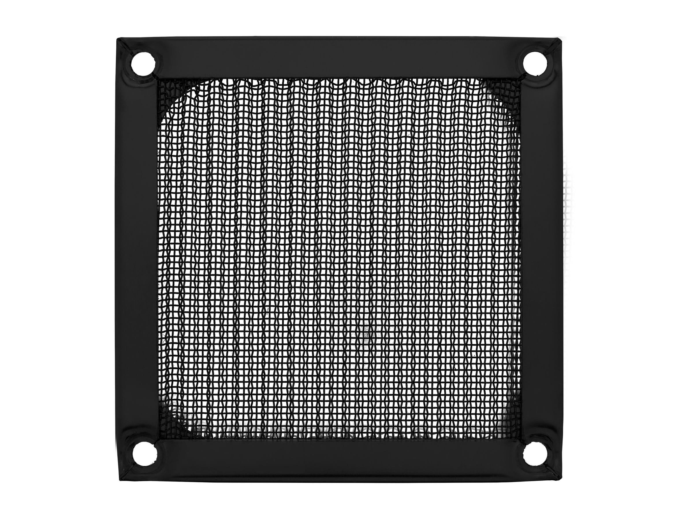 InLine Lüftergitter - Aluminium Filter - 80x80mm - schwarz