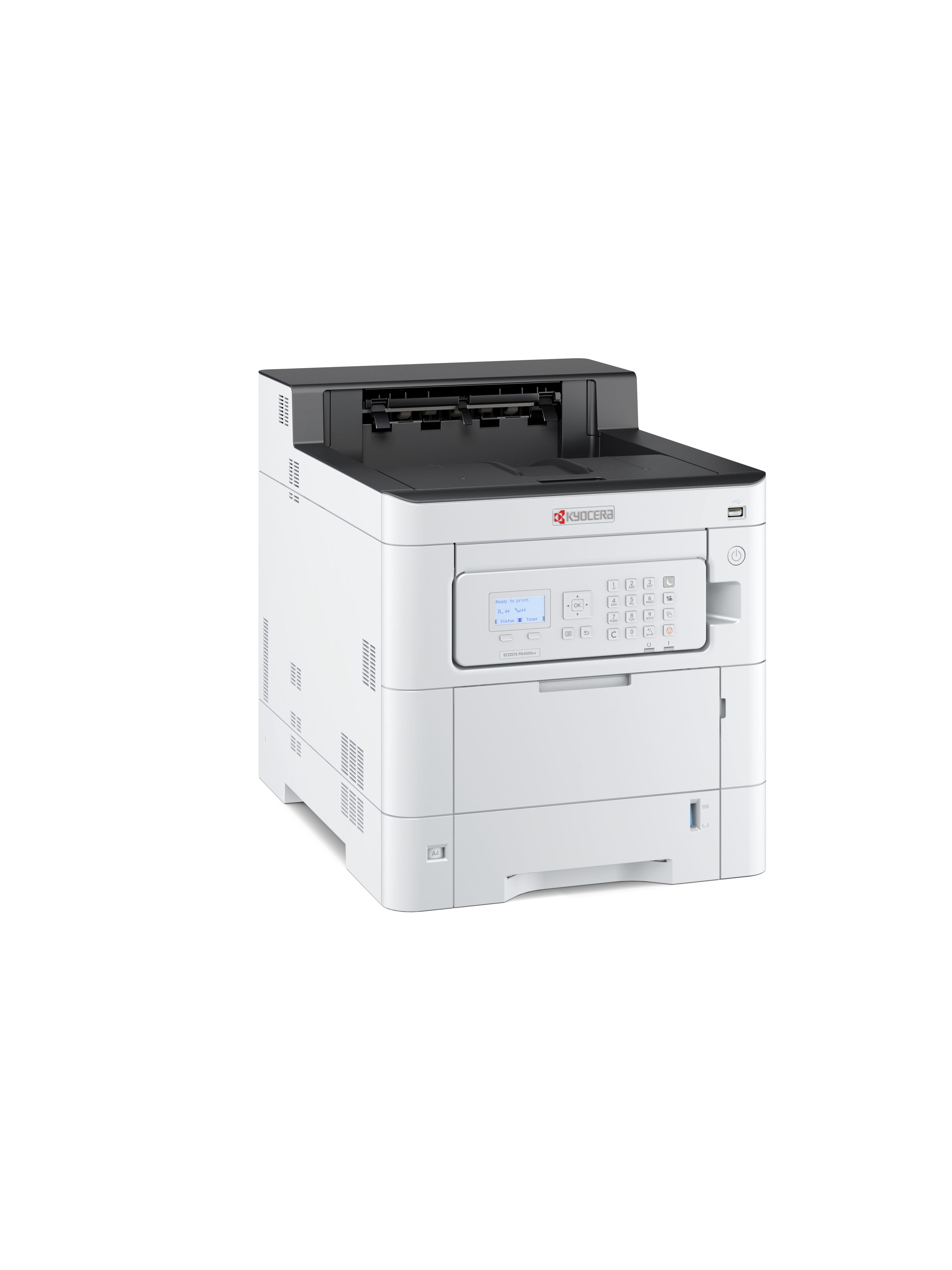 Kyocera ECOSYS PA4500cx - Drucker - Farbe - Duplex - Laser - A4/Legal - 1200 x 1200 dpi - bis zu 45 Seiten/Min. (einfarbig)/
