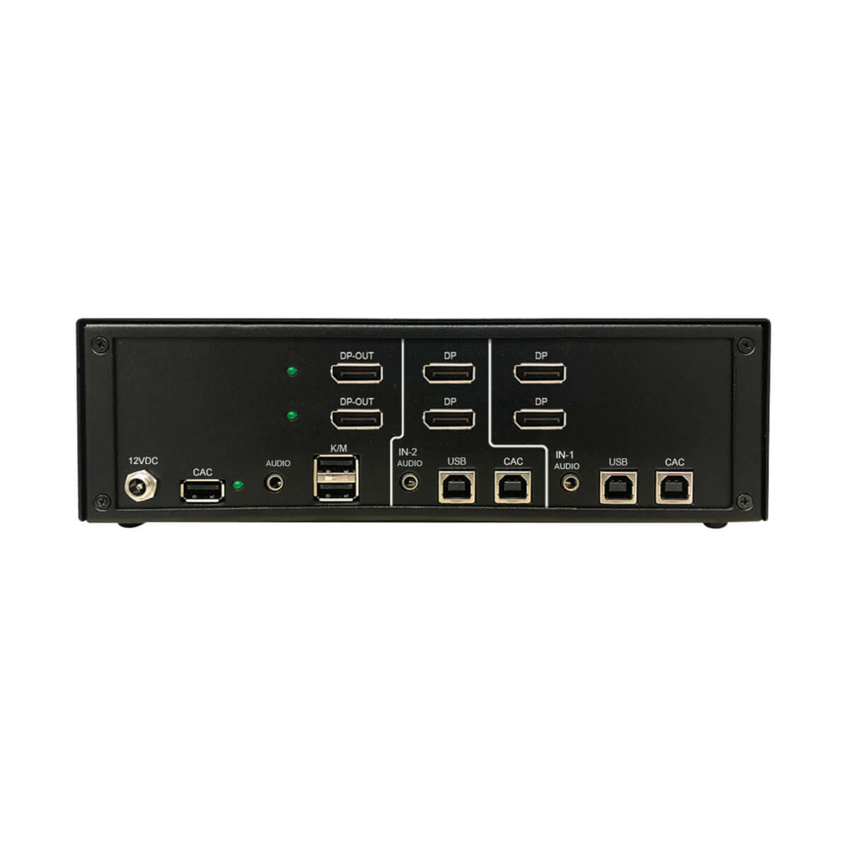 Tripp Secure KVM Switch, 2-Port, Dual Head, DisplayPort to DisplayPort, 4K, NIAP PP4.0, Audio, CAC, TAA