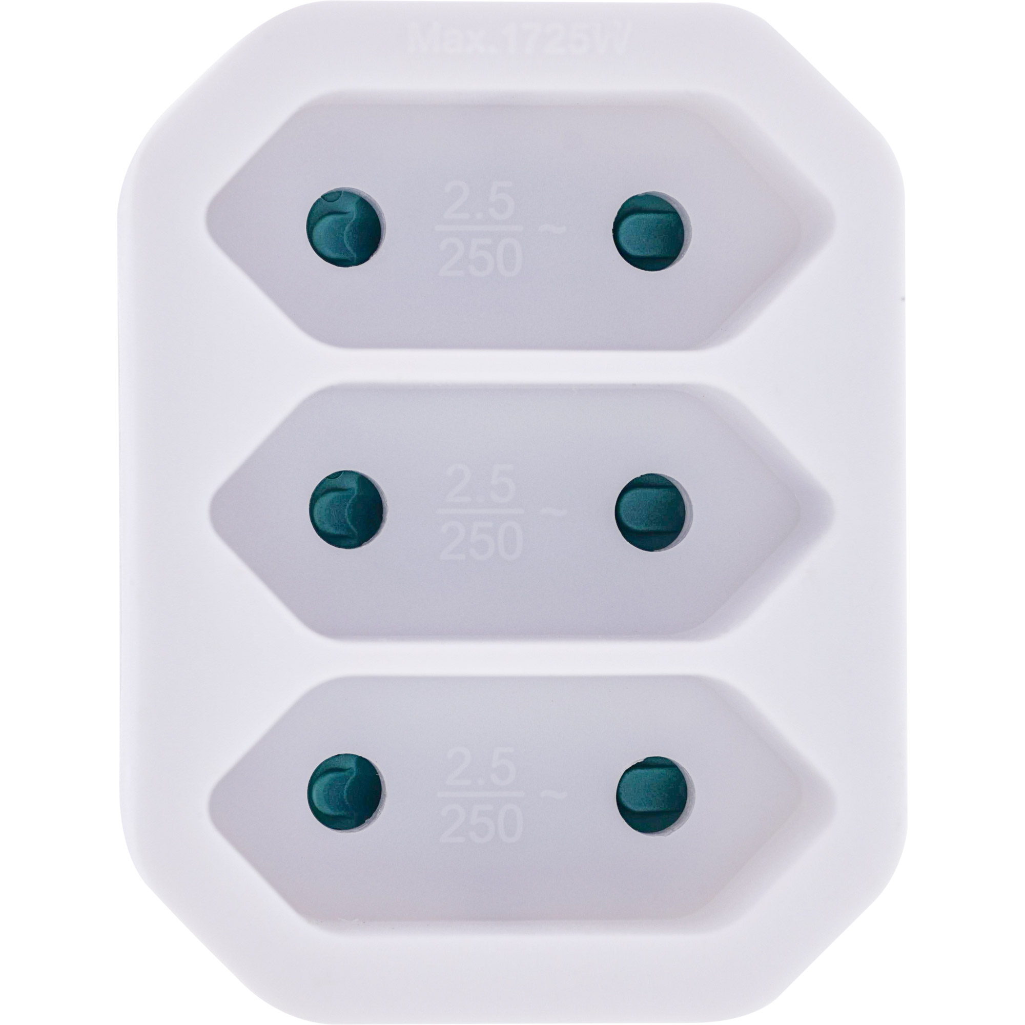 InLine Steckdosenadapter - Schutzkontakt-Stecker auf 3x Eurobuchse