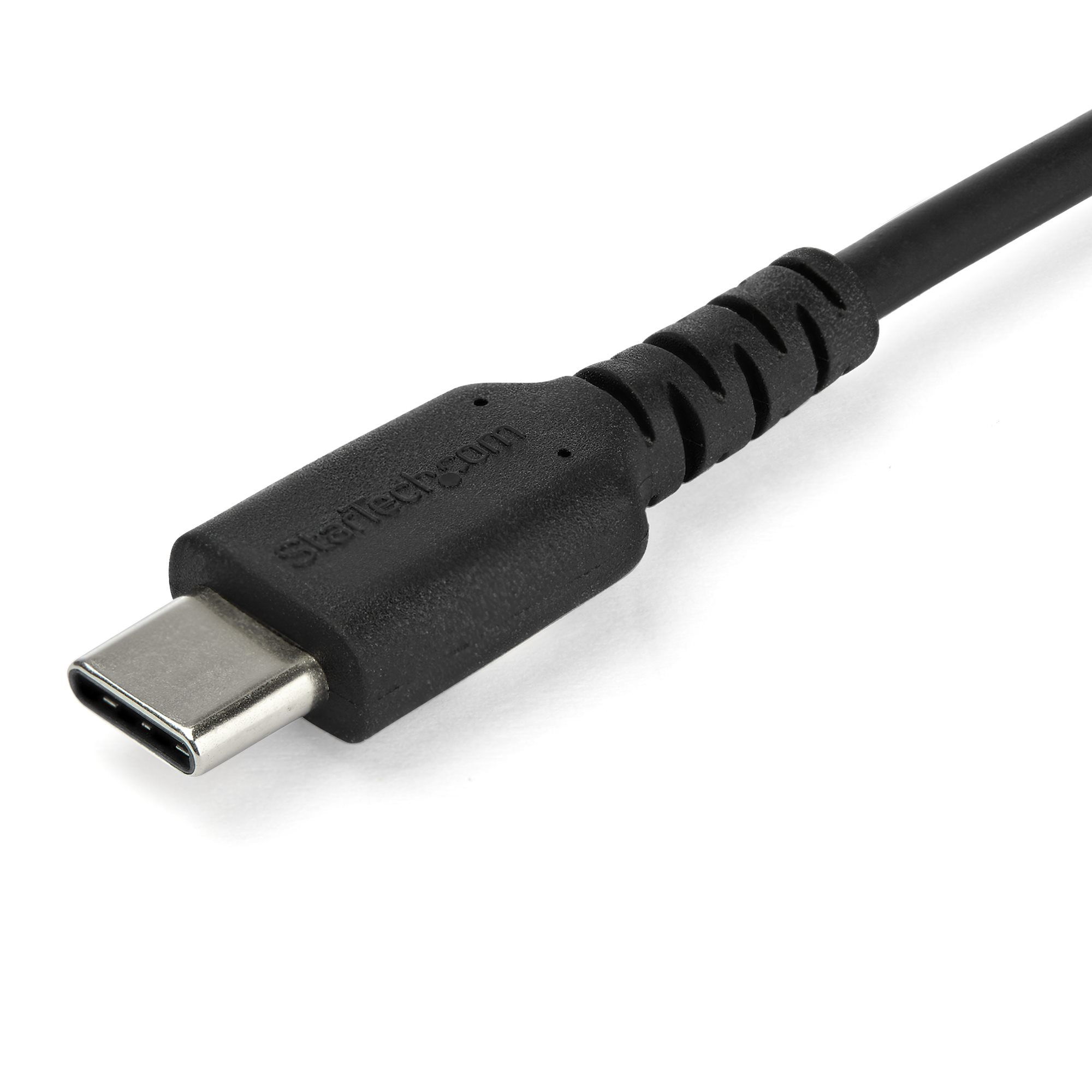 StarTech.com 2m USB-C Ladekabel - Langlebiges USB 2.0 Typ C zu USB C Datenübertragungs-/Schnellladekabel - TPE Mantel Aramidfaser M/M 60W Schwarz - Samsung S10 S20 iPad Pro MS Surface (RUSB2AC2MB)