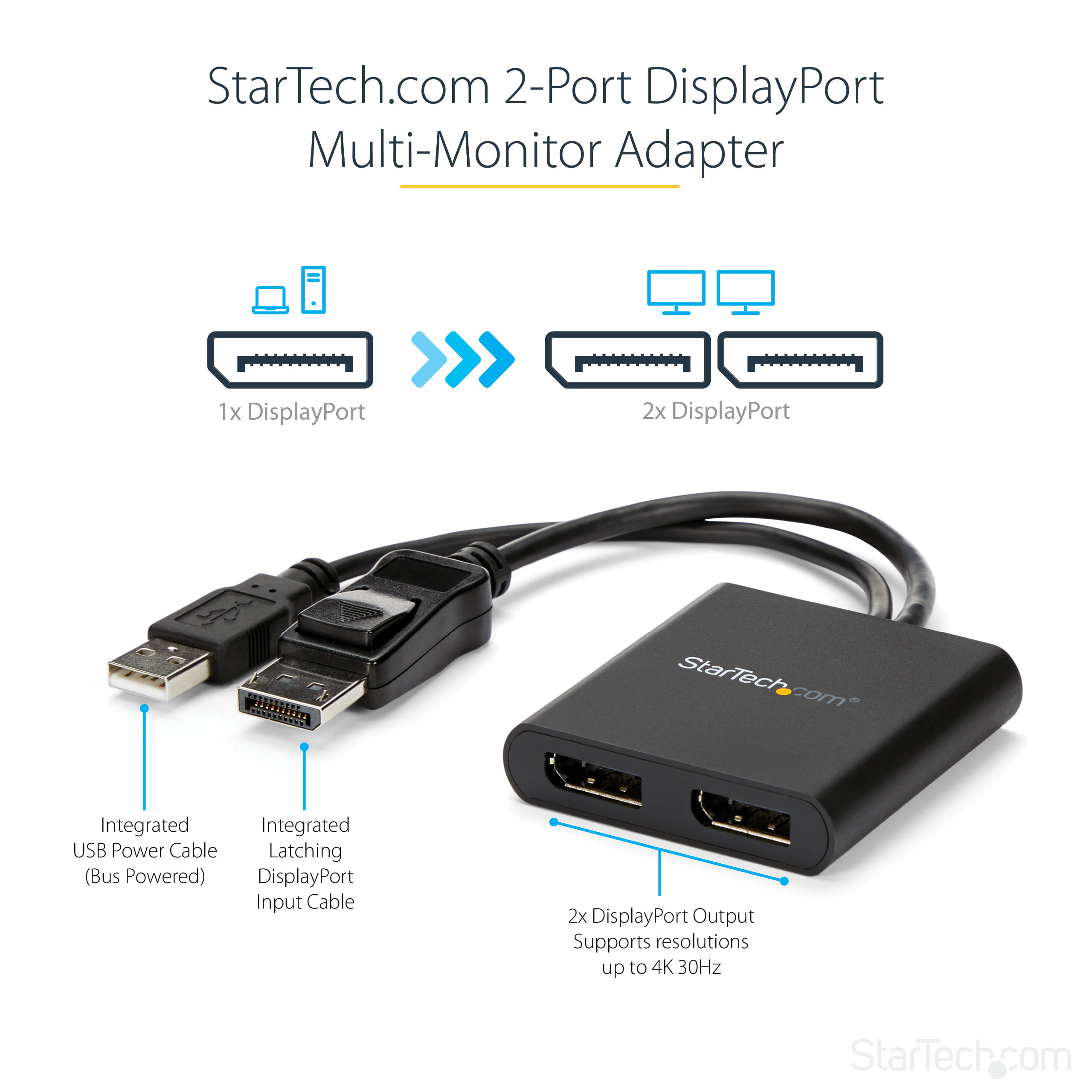 StarTech.com MST Hub - DisplayPort auf 2x Displayport