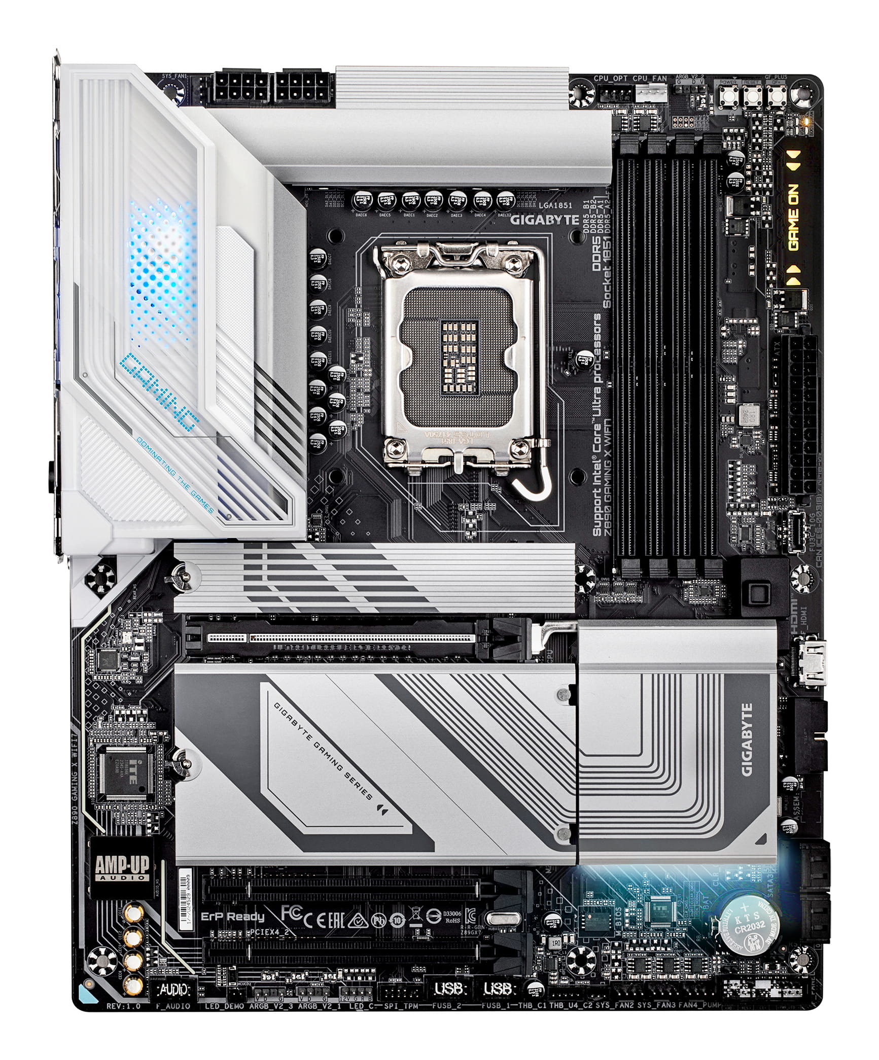 Gigabyte Z890 GAMING X WIFI7 - Motherboard - ATX - LGA1851 Sockel - Z890 Chipsatz - USB4, USB-C 3.2 Gen2, USB 3.2 Gen 2, USB 3.2 Gen 1 - 2.5 Gigabit LAN, Bluetooth, Wi-Fi 7 - Onboard-Grafik (CPU erforderlich)