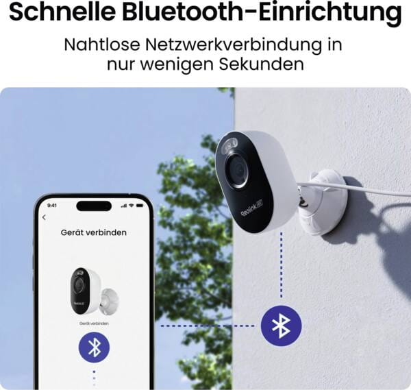Reolink RL-E450, IP-Sicherheitskamera, Drinnen, Verkabelt & Kabellos, 10 m, Amazon Alexa & Google Assistant, Decke/Wand