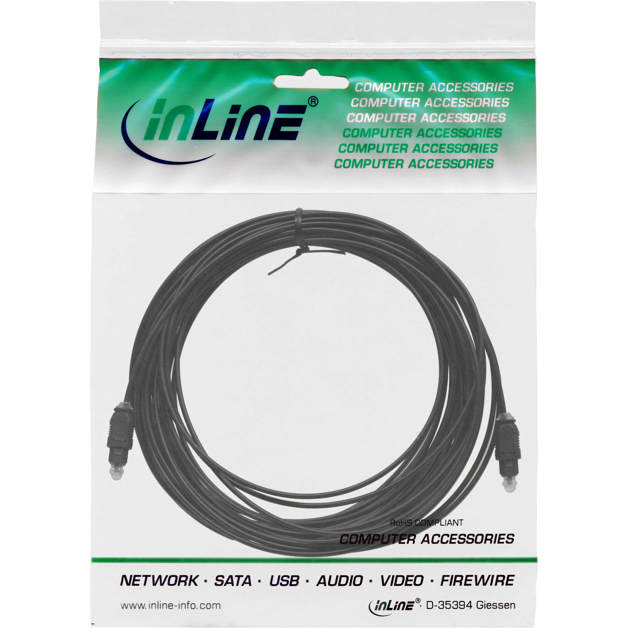 InLine OPTO Audiokabel - Toslink Stecker / Stecker - 2m