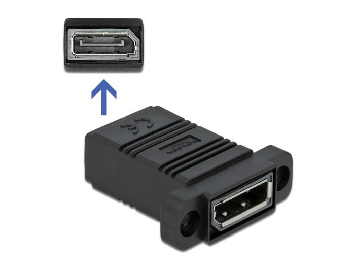 Delock Easy 45 - Einrastmodul - DP - Schwarz