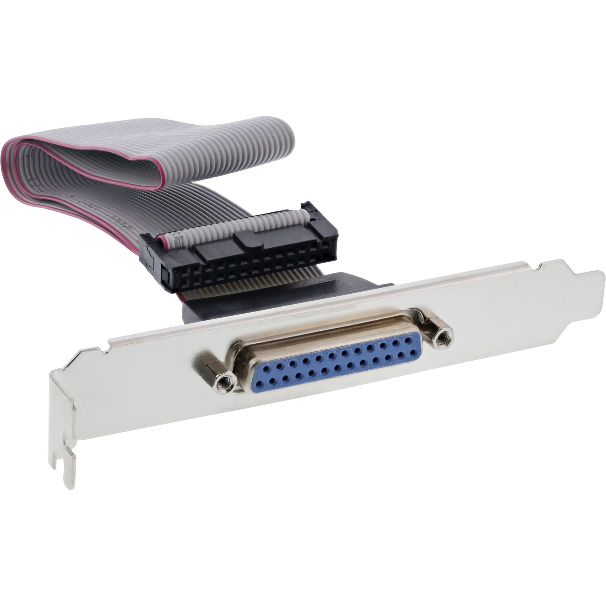 InLine Slotblech Parallel - mit 25pol Sub D BU an 26pol BU-Leiste - 0,5m