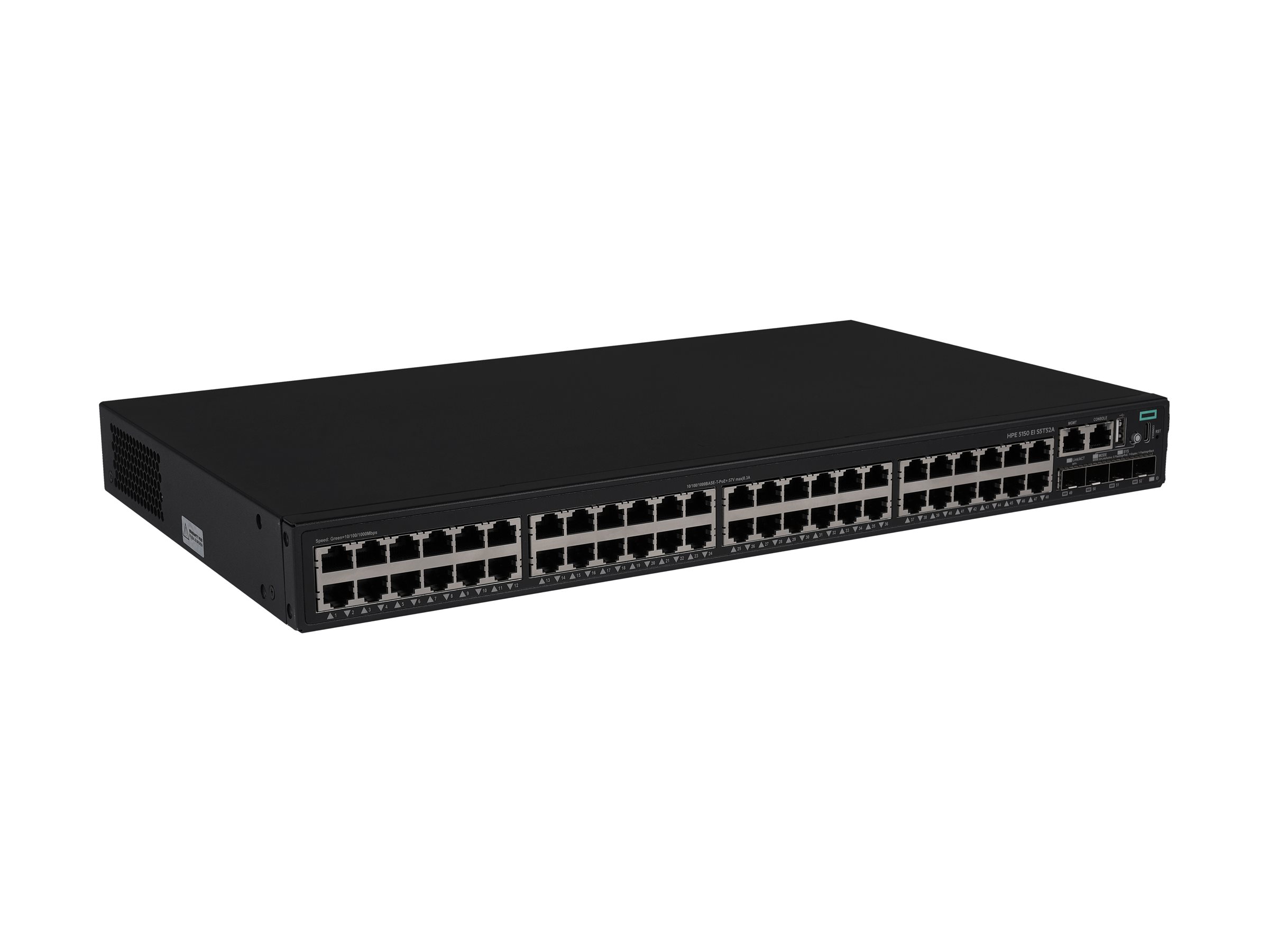 HPE Networking Comware 5150EI 48p 10M/100M/1G PoE+ 4p SFP+ 1G/10G Switch - Switch - L3 - managed - 48 x 10/100/1000Base-T (PoE+)