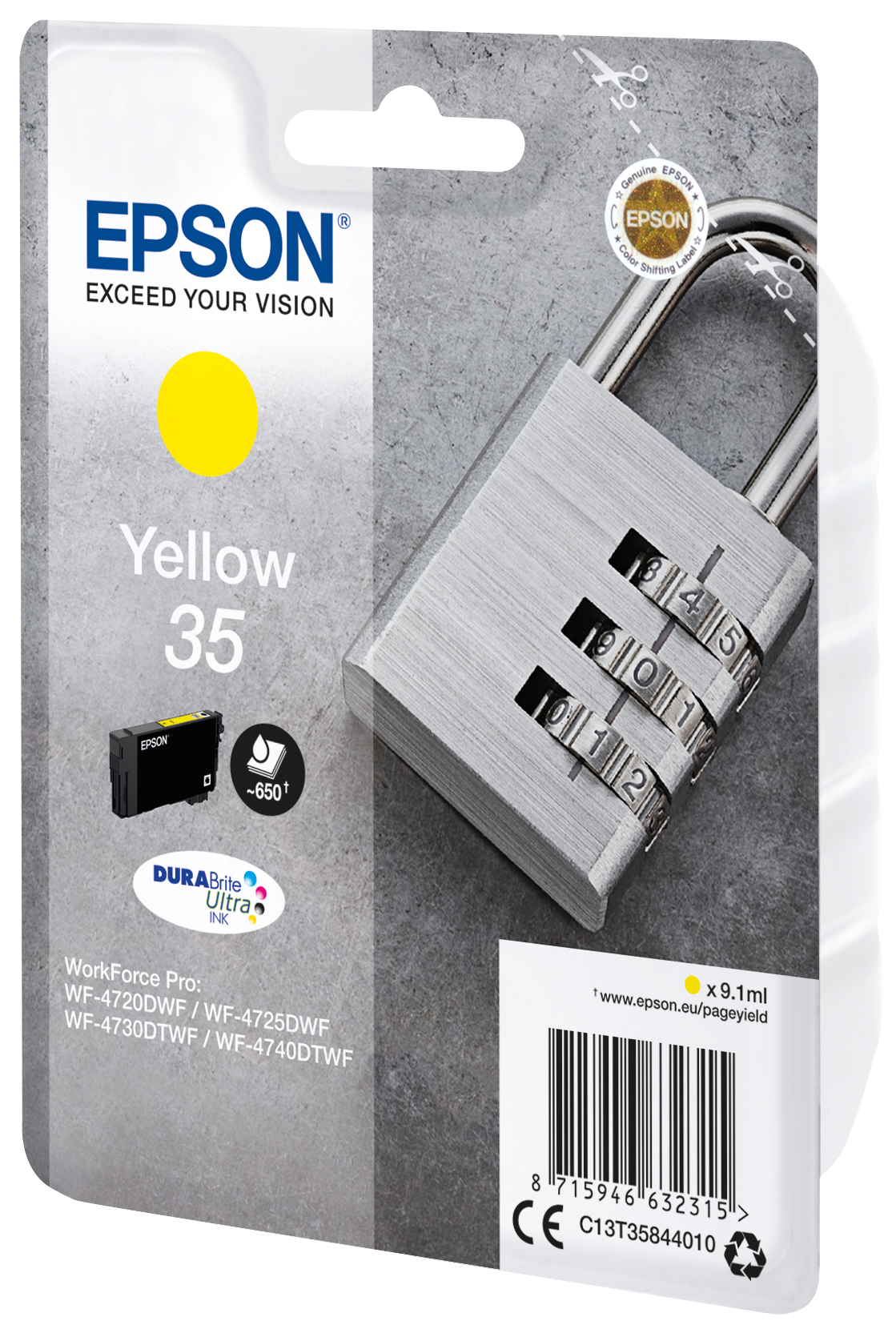 Epson 35 - 9.1 ml - Gelb - Original - Blisterverpackung