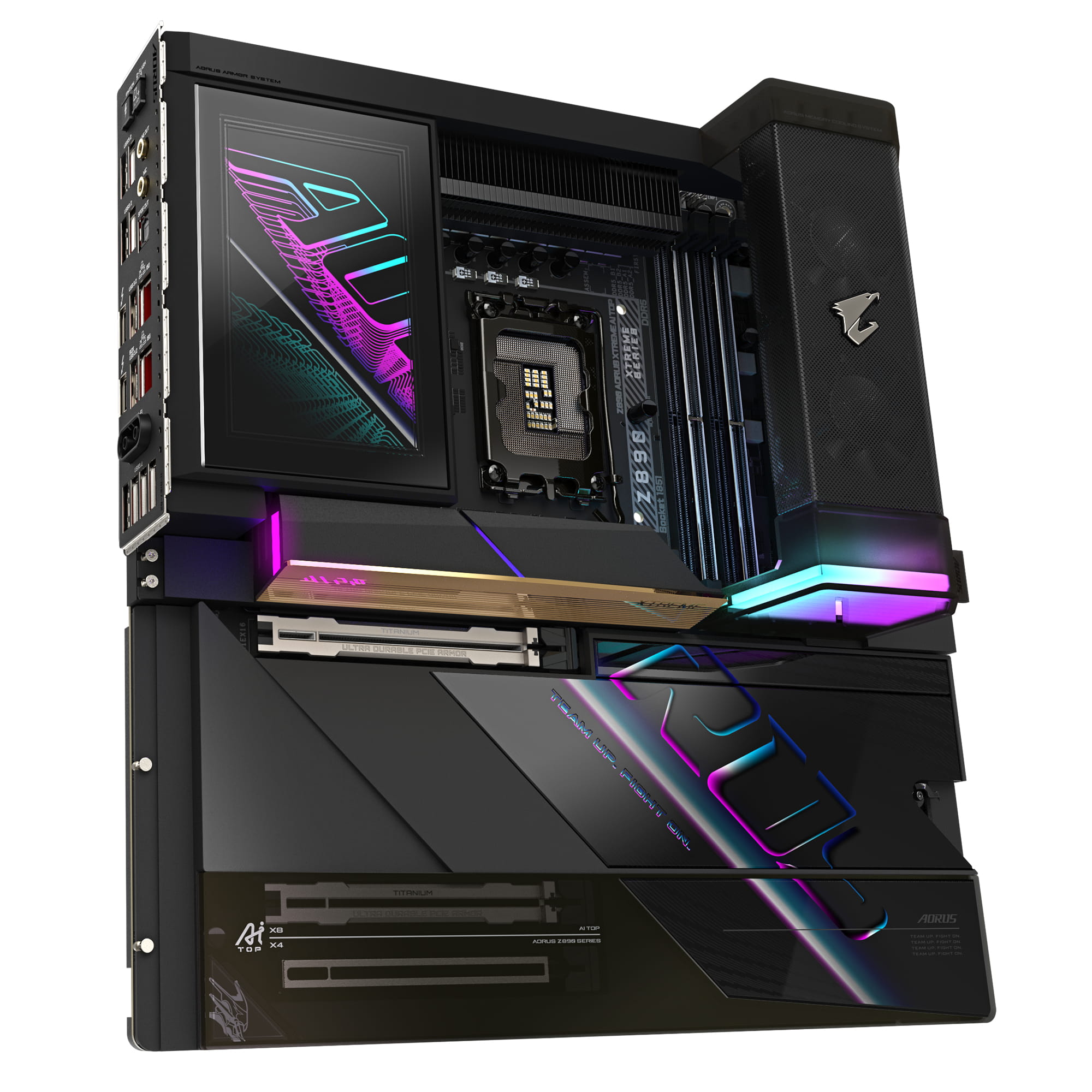 Gigabyte AORUS Z890 A XTREME AI TOP - Motherboard - E-ATX - LGA1851-Sockel - Z890 Chipsatz - USB4, USB 3.2 Gen 2, USB 3.2 Gen 1, USB-C 3.2 Gen 2x2 - 2 x 2.5 Gigabit LAN, Bluetooth, Wi-Fi 7 - Onboard-Grafik (CPU erforderlich)