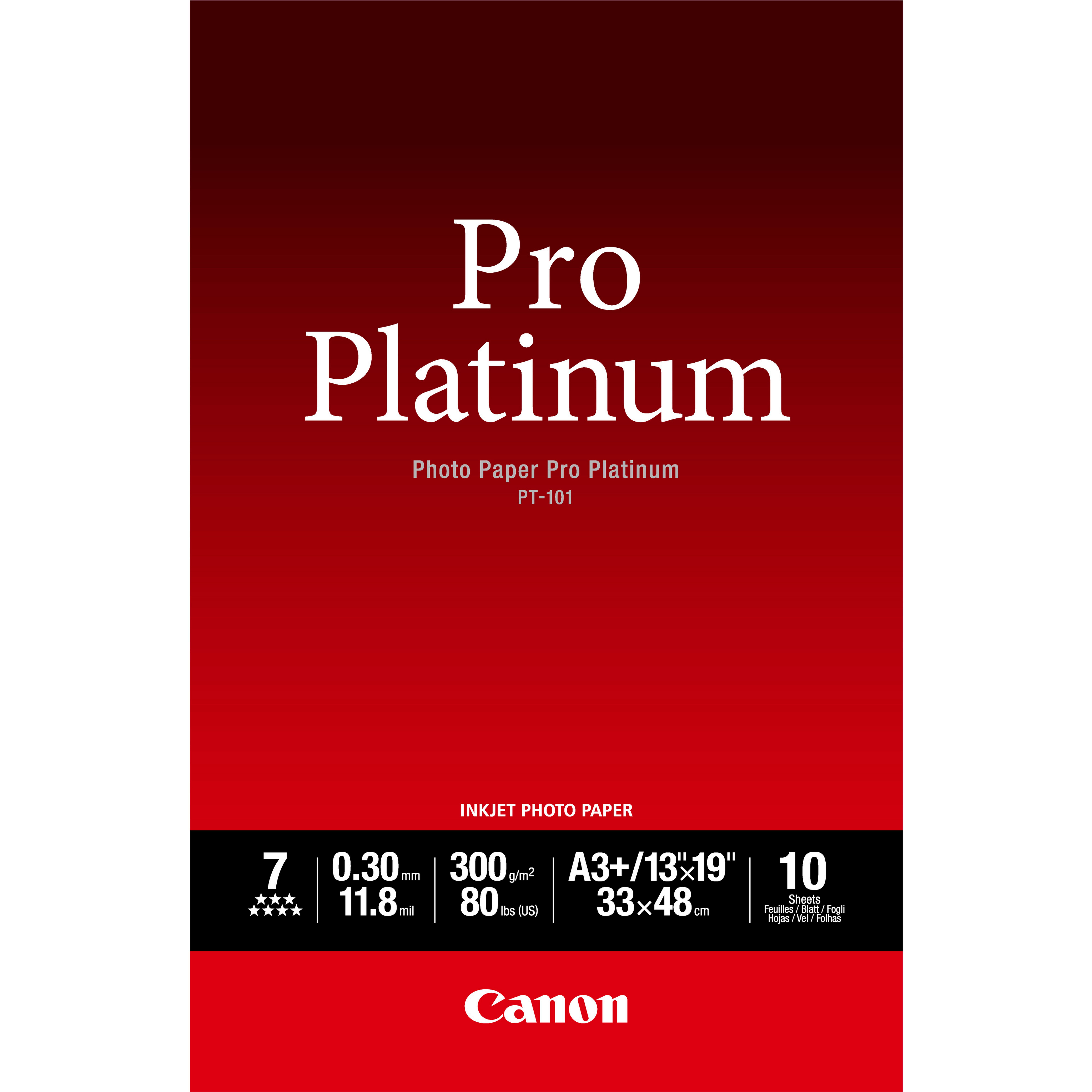 Canon Photo Paper Pro Platinum - A3 plus (329 x 423 mm)