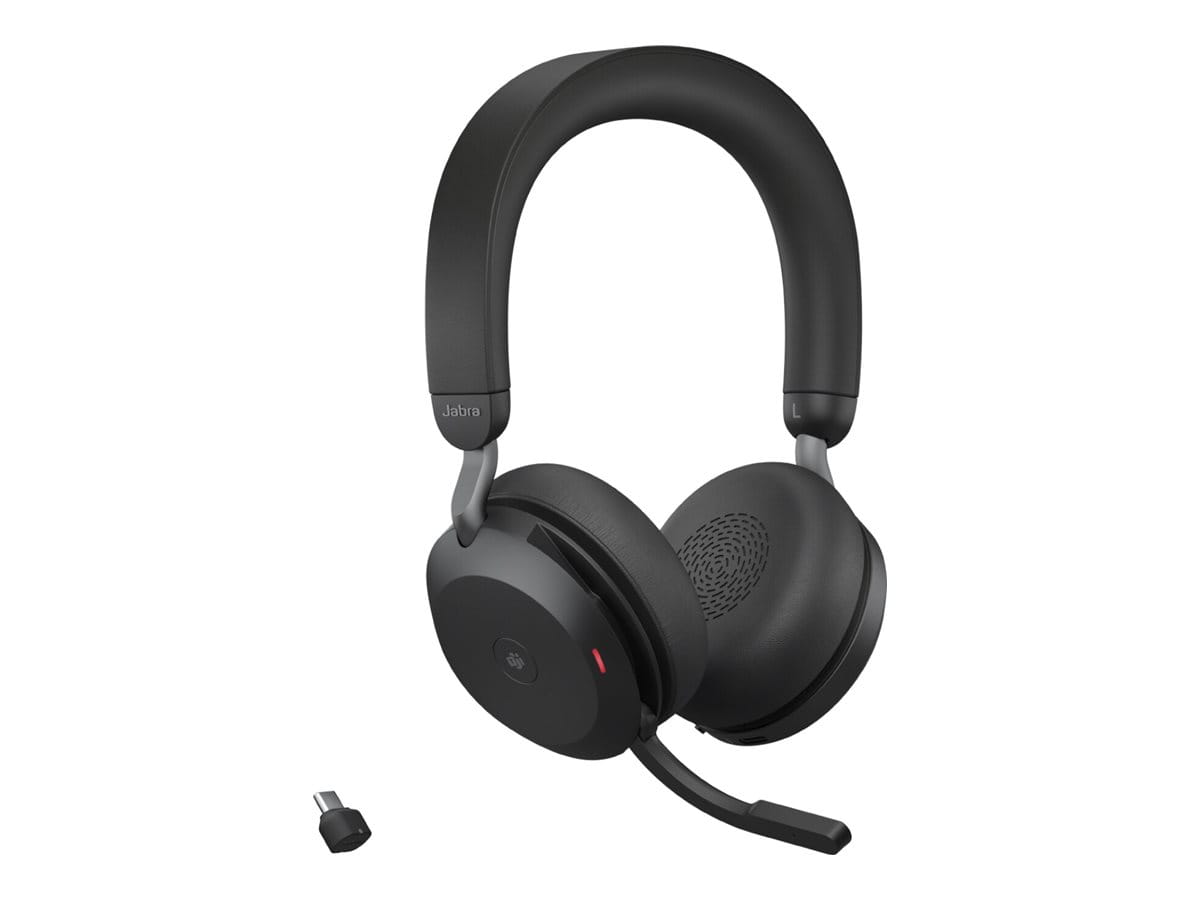 Jabra Evolve2 75 Link 380/390c MS Stereo black Ladestation