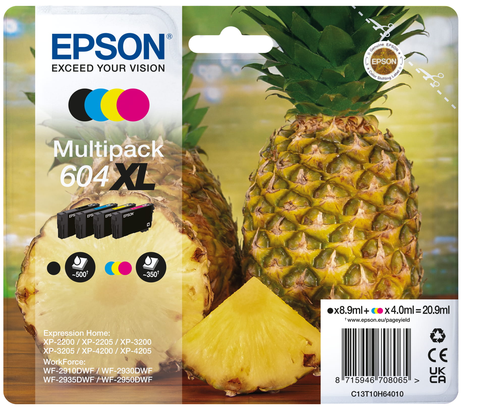 Epson 604XL Multipack - 4er-Pack - XL - Schwarz