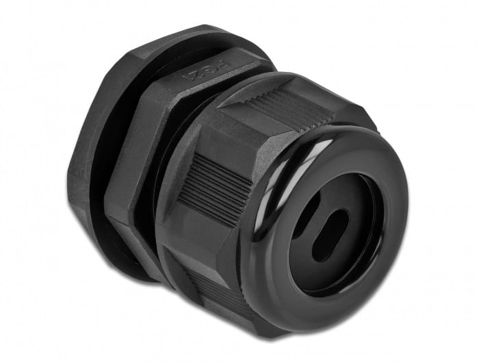 Delock Kabelverschraubung - Schwarz (Packung