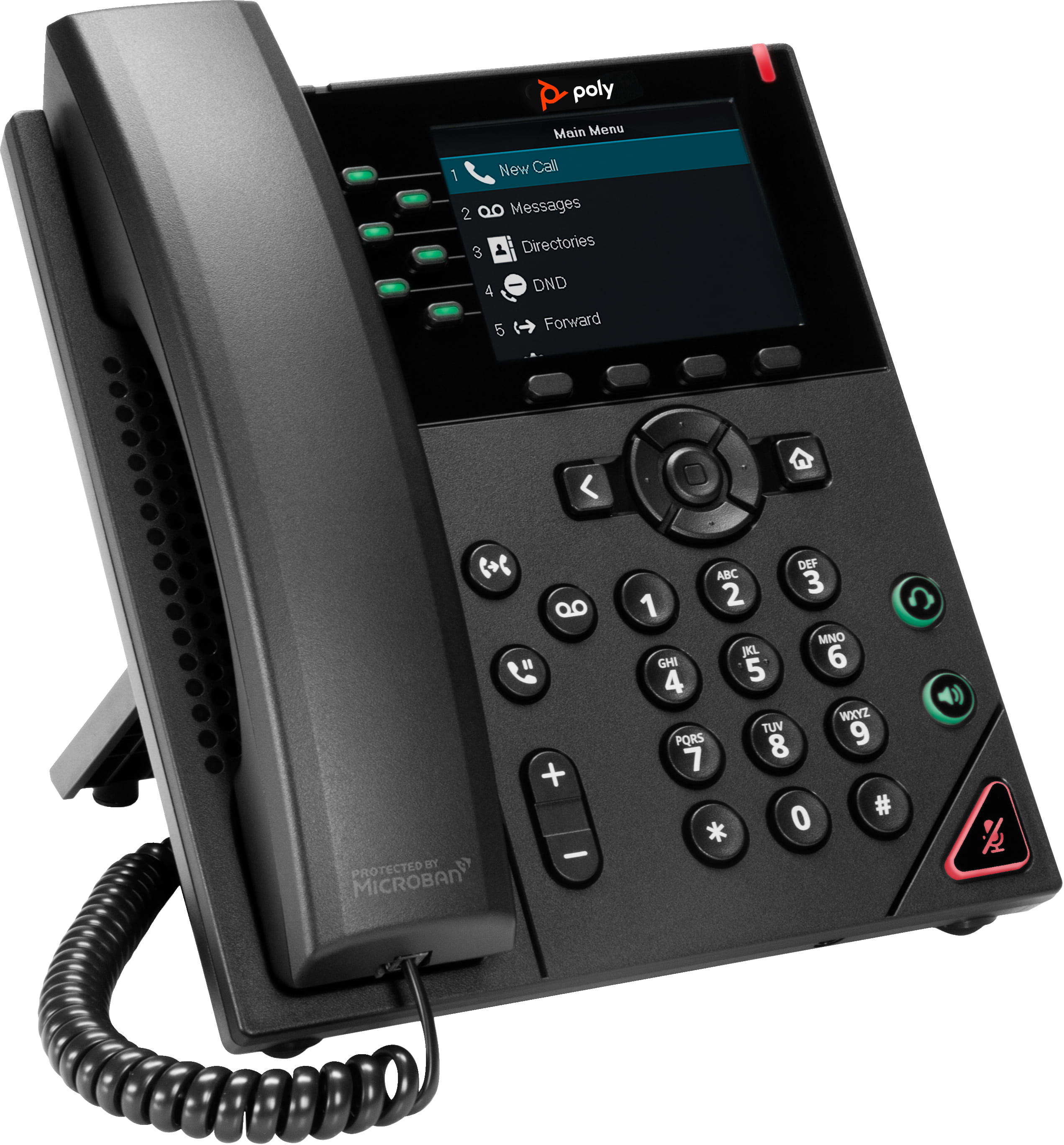 Poly VVX 350 - VoIP-Telefon - dreiweg Anruffunktion