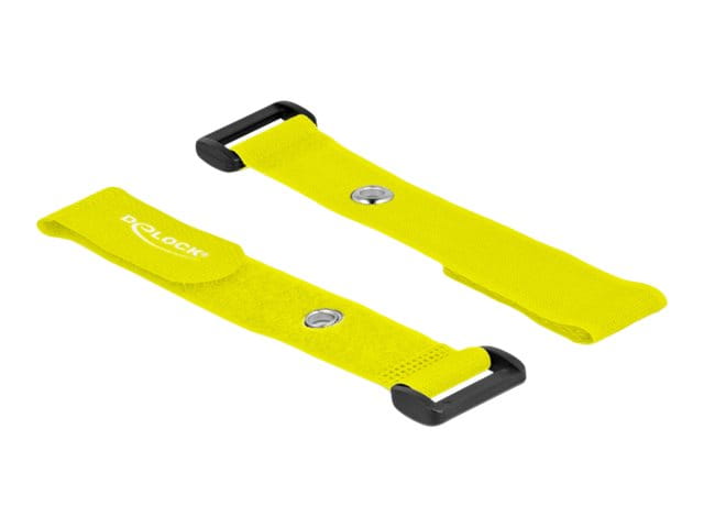 Delock Klettverschluss-Cinchkabelbinder - 19 cm - Gelb (Packung mit 5)