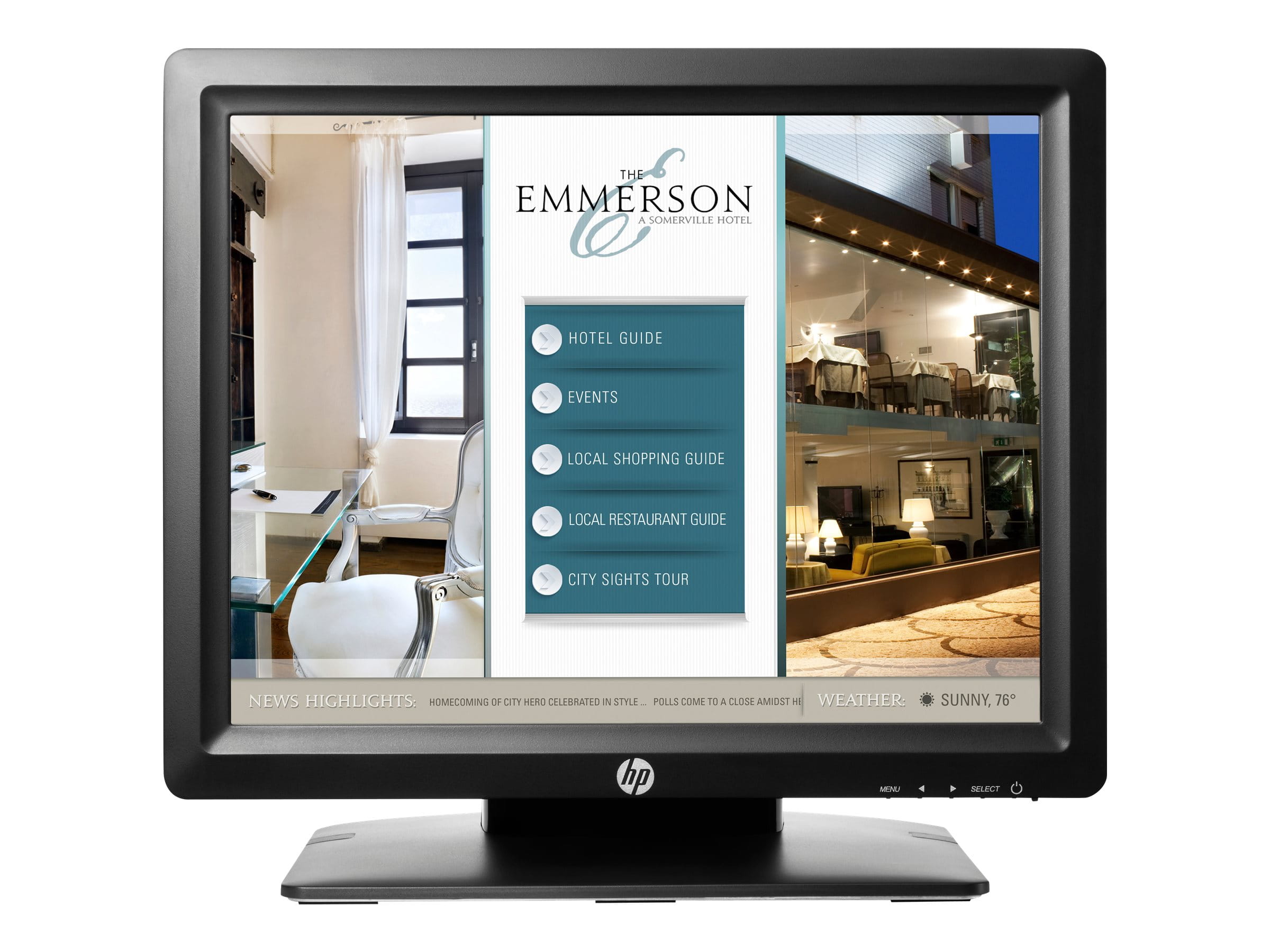 HP L5015tm - LED-Monitor - 38.1 cm (15") - offener Rahmen