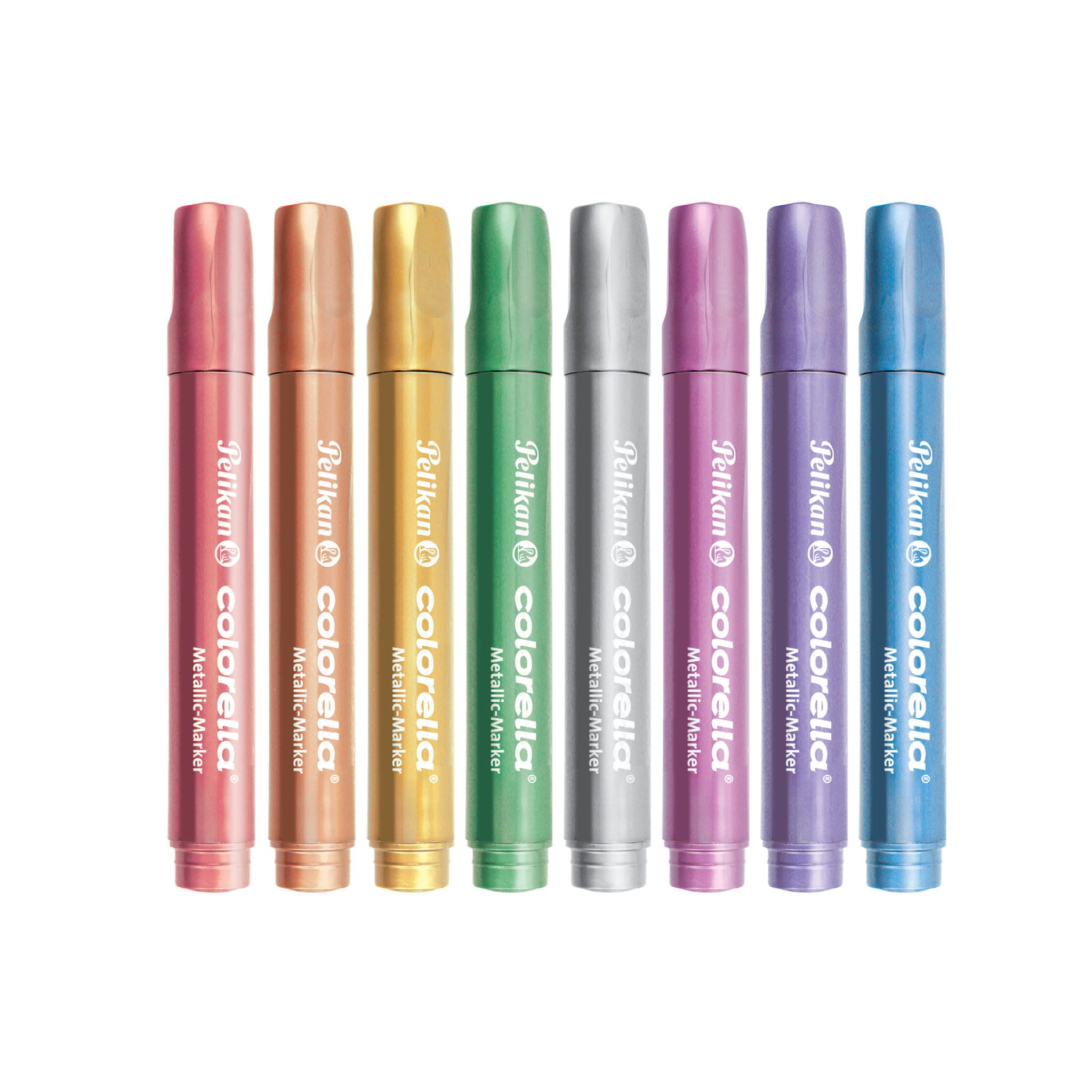 Pelikan Colorella Metallic, 8 Farben, Metallisch, Mehrfarben, Rundspitze, Mehrfarben, Rund, 8 Stück(e)