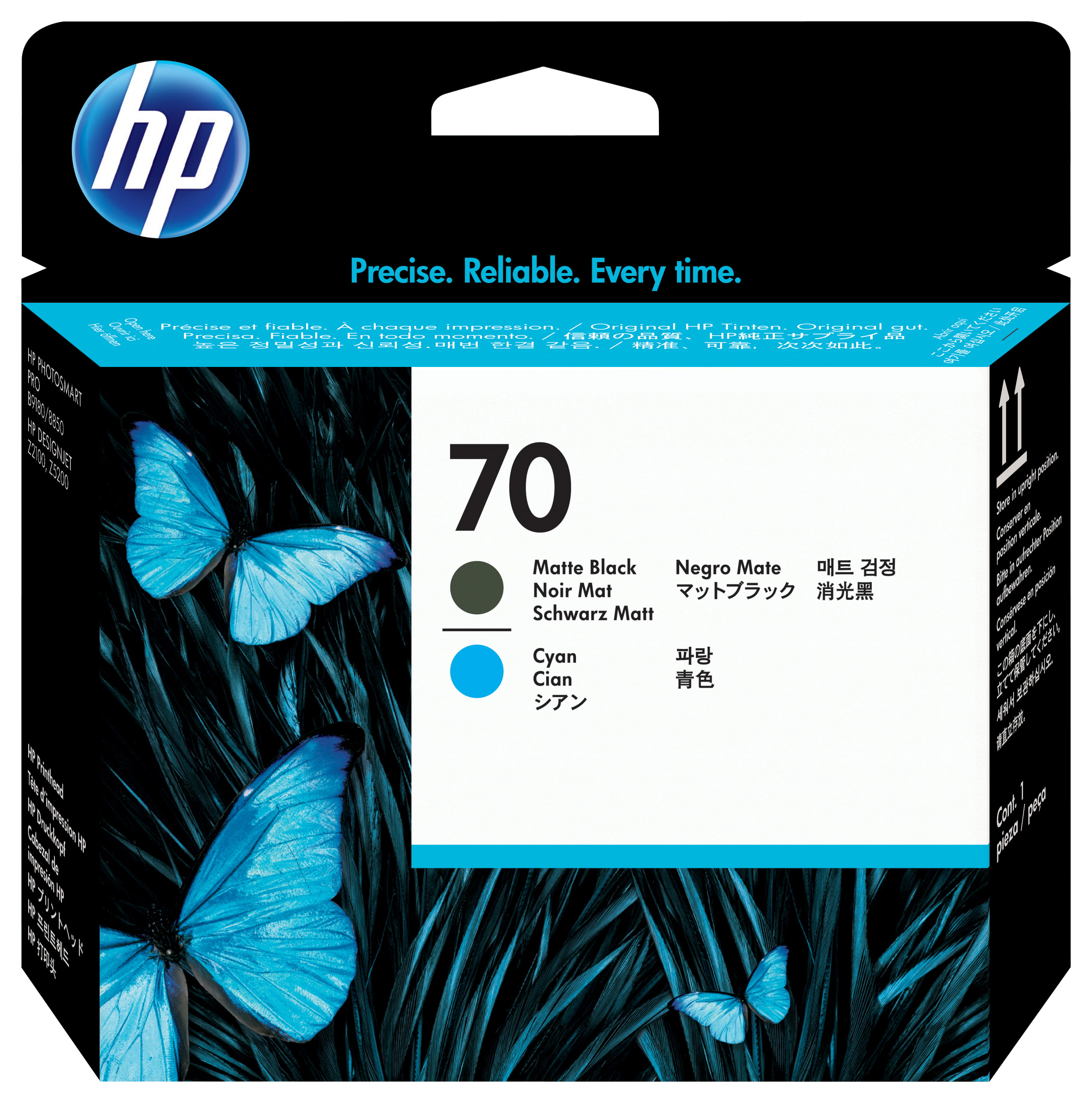 HP 70 - Cyan, mattschwarz - Druckkopf - für DesignJet HD Pro MFP