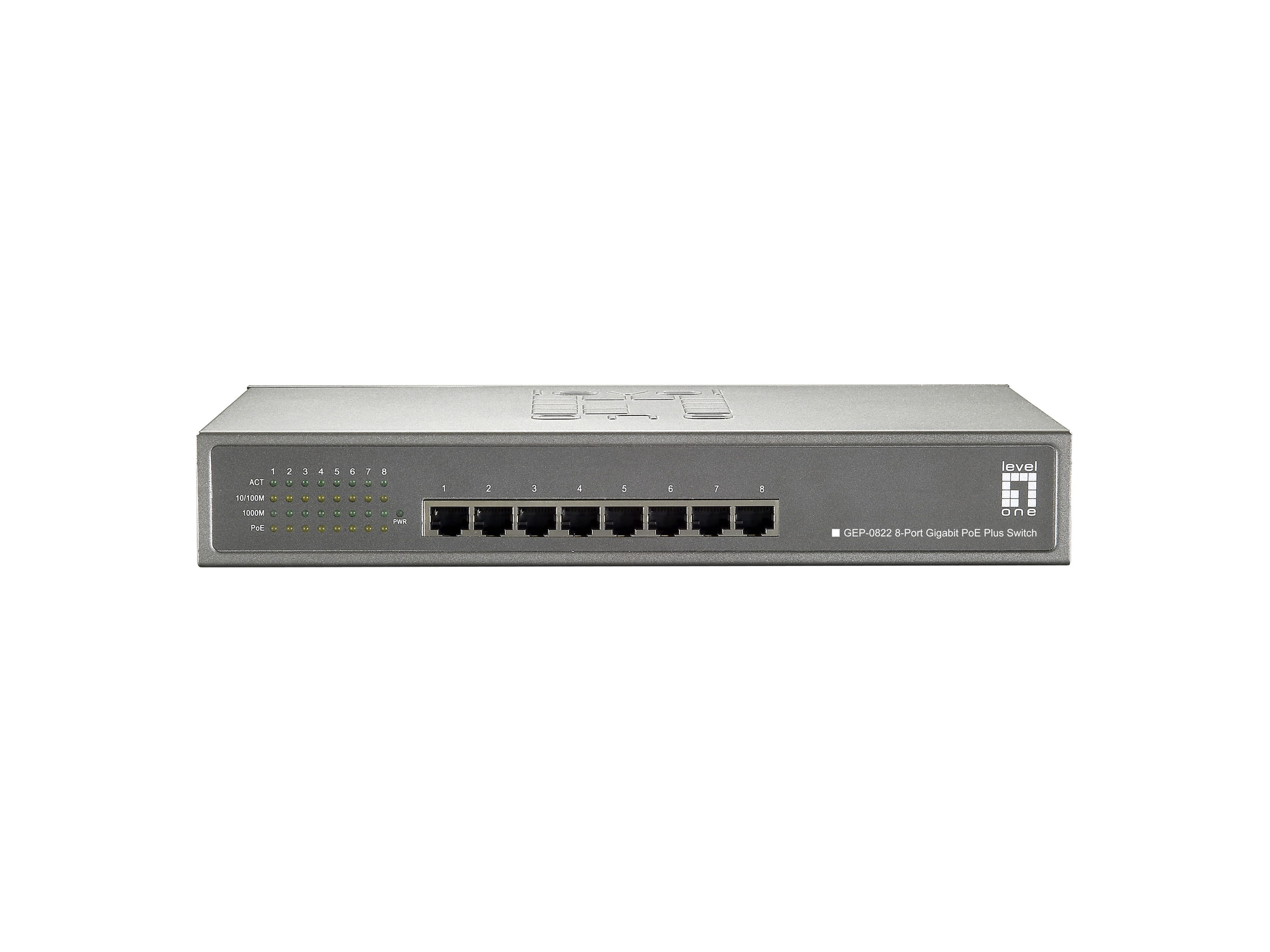 LevelOne GEP-0822 - Switch - 8 x 10/100/1000 (PoE)