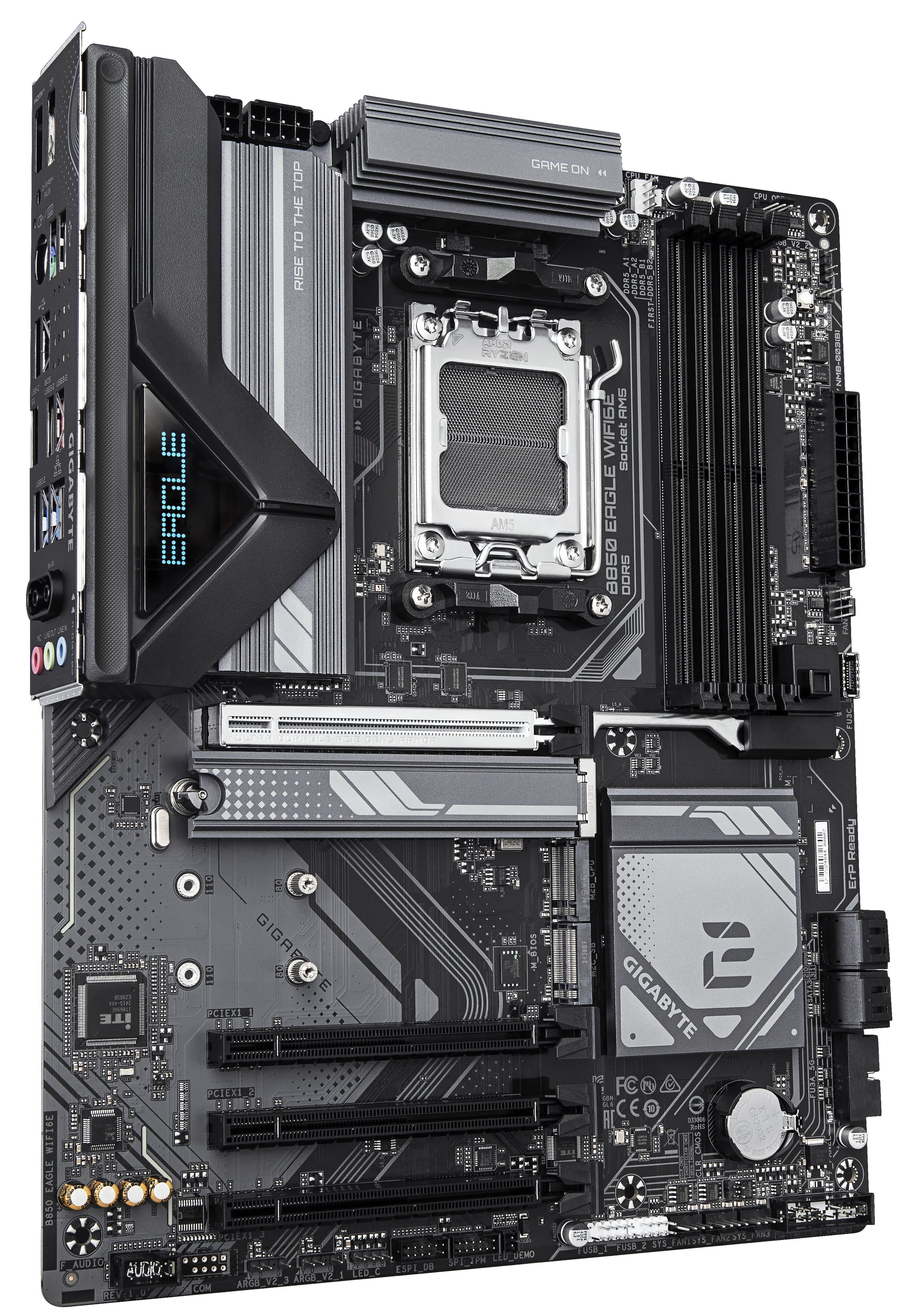 Gigabyte B850 EAGLE WIFI6E - Motherboard - ATX - Socket AM5 - AMD B850 Chipsatz - USB-C 3.2 Gen 1, USB 3.2 Gen 2, USB 3.2 Gen 1 - Wi-Fi 6E, Bluetooth, Gigabit LAN - Onboard-Grafik (CPU erforderlich)