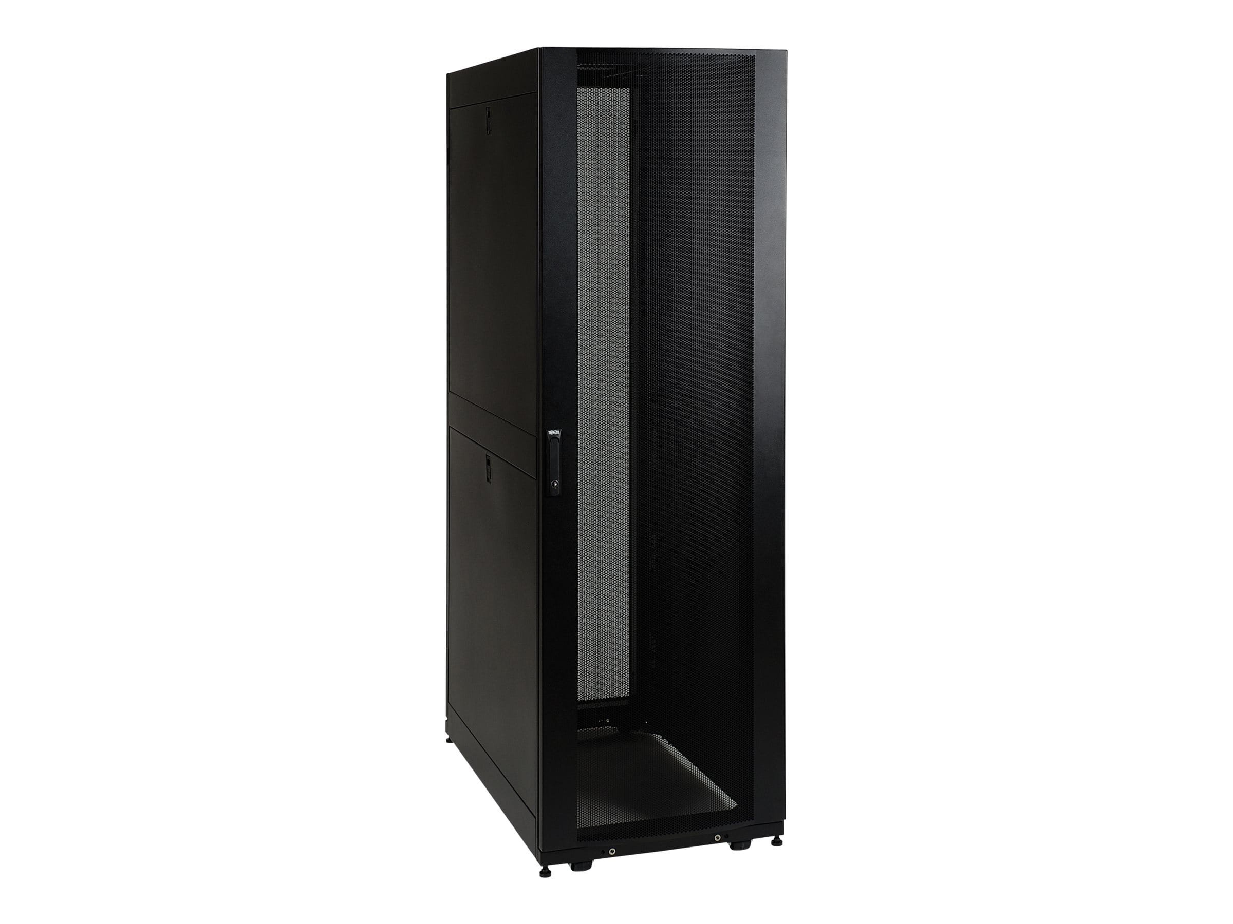 Tripp Eaton Tripp Lite Series 48U Rack Enclosure Server Cabinet Doors & Sides 3000lb Capacity - Schrank Netzwerkschrank - Schwarz - 48U - 48.3 cm (19")