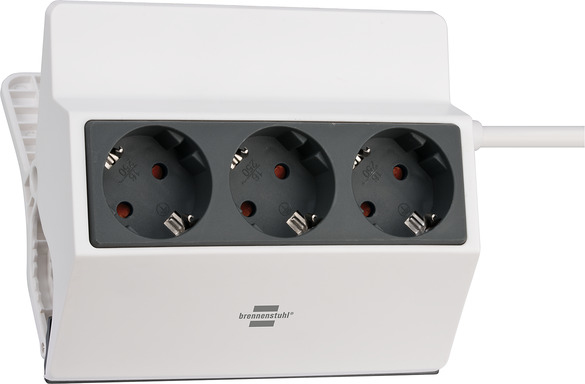 Brennenstuhl 1150070, 3 m, 3 AC-Ausgänge, Indoor, IP20, Anthrazit, Weiß, 16 A