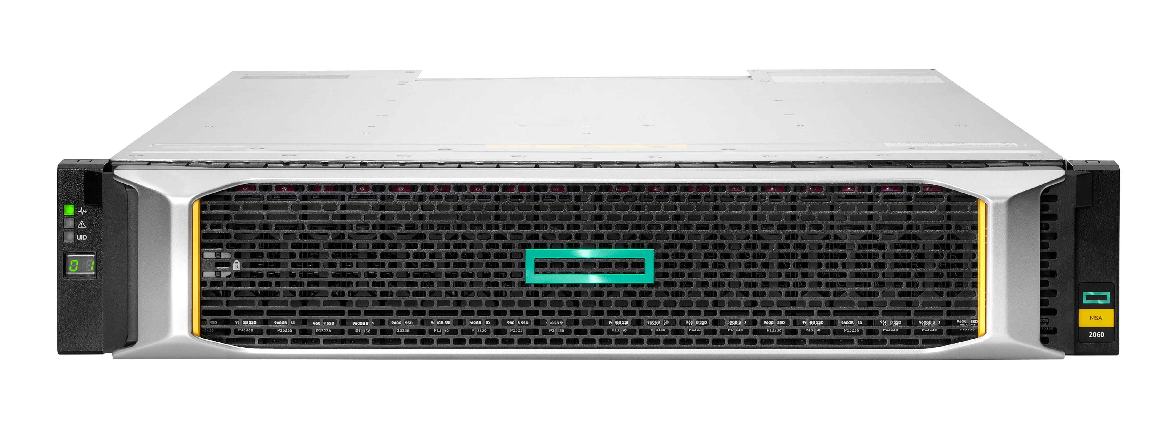 HPE Modular Smart Array 2060 SFF 2x10/25GbE iSCSI 4-port Controller Storage Array - Solid-State-/Festplattenarray - 0 TB - 24 Schächte (SAS-3)