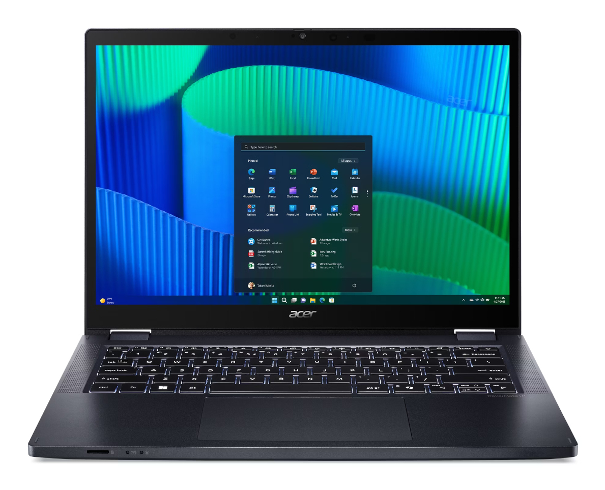 Acer TravelMate P4 Spin 14 TMP414RN-54-TCO - Flip-Design - Intel Core Ultra 5 125U / 1.3 GHz - Win 11 Pro - Intel Graphics - 16 GB RAM - 512 GB SSD NVMe - 35.6 cm (14")