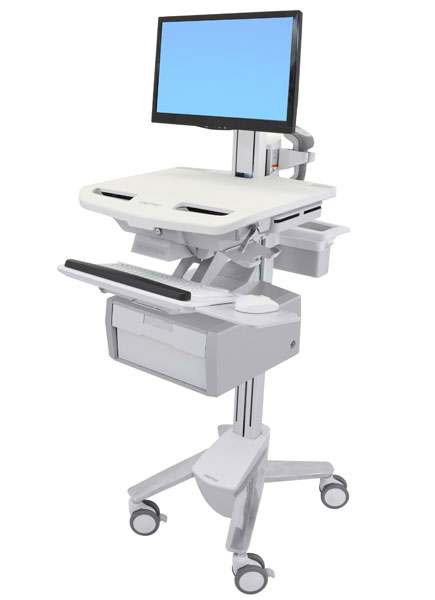 Ergotron Wagen - offene Architektur - für LCD-Display / PC-Ausrüstung - verriegelbar - medizinisch - Aluminium, verzinker Stahl, hochwertiger Kunststoff - Bildschirmgröße: bis zu 61 cm (bis zu 24 Zoll) Ergotron Wagen - offene Architektur - für LCD-Display / PC-Ausrüstung - verriegelbar - medizinisch - Aluminium, verzinker Stahl, hochwertiger Kunststoff - Bildschirmgröße: bis zu 61 cm (bis zu 24 Zoll)