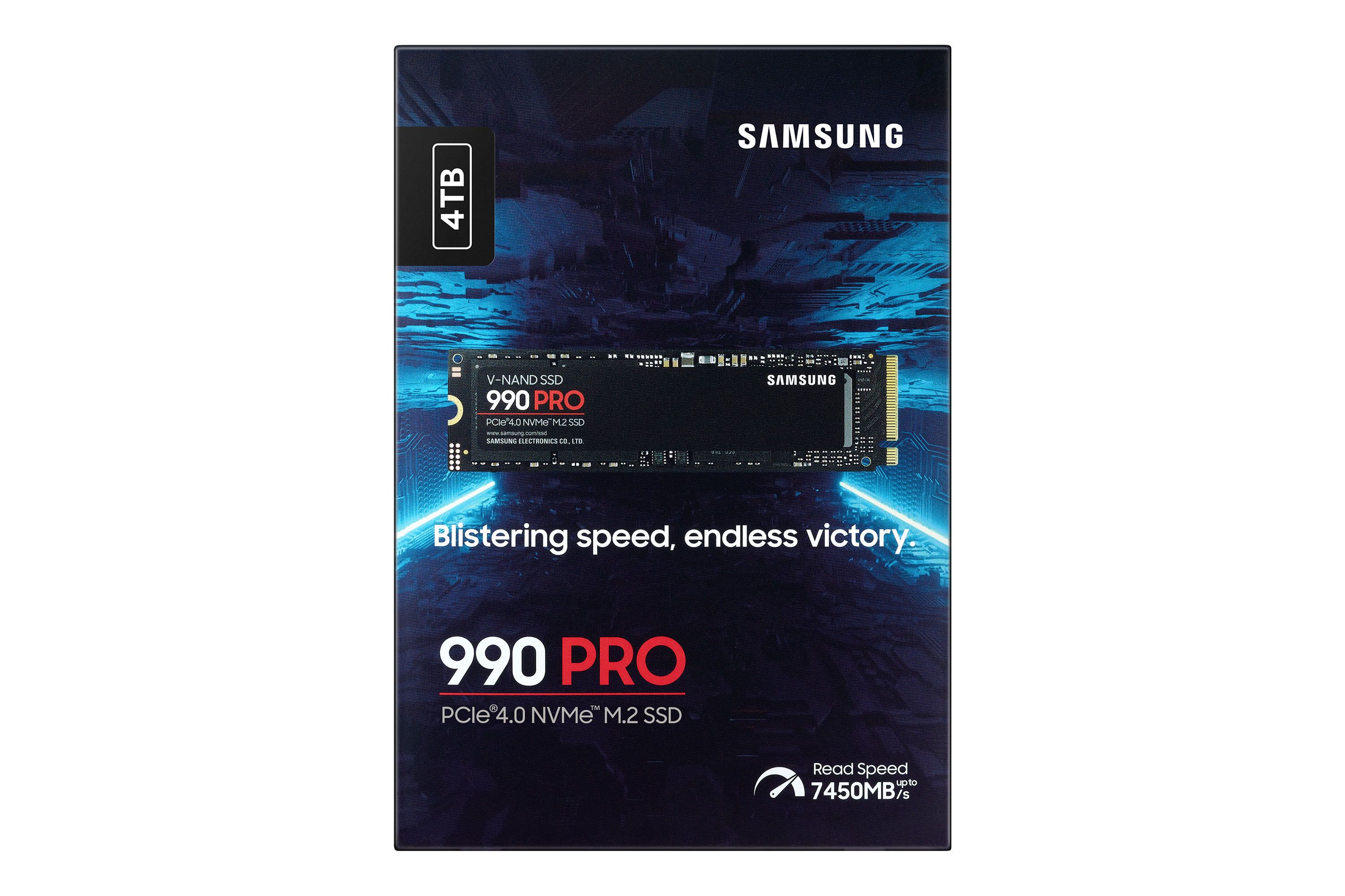 Samsung 990 PRO MZ-V9P4T0BW - SSD - verschlüsselt - 4 TB - intern - M.2 2280 - PCIe 4.0 x4 (NVMe)