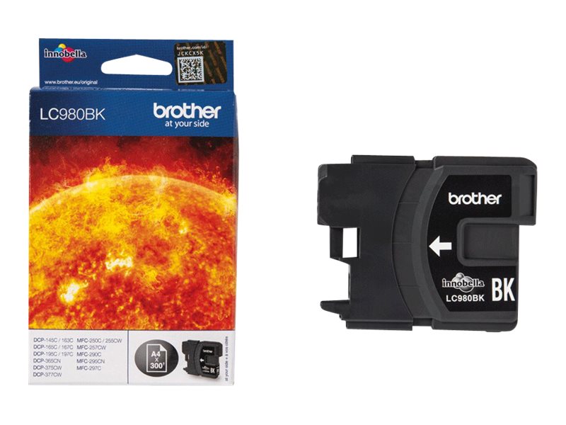 Brother LC980BK - Schwarz - original - Tintenpatrone