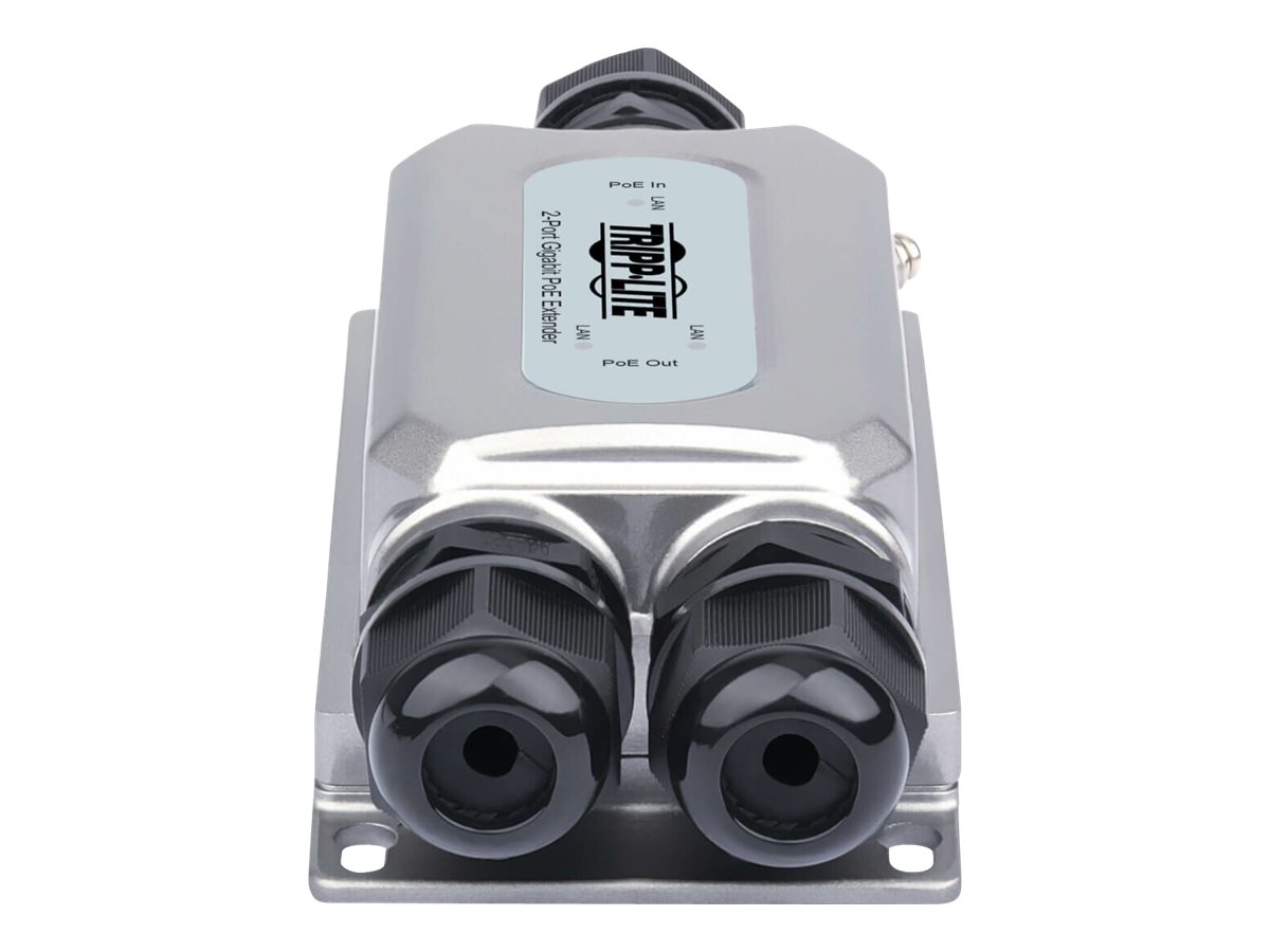 Tripp Eaton Tripp Lite Series 2Port Gigabit waterproof Hardened and vandal-proof PoE extender/Repeater, 95W in 2x 30W out, IP67 and IK10, 100M
