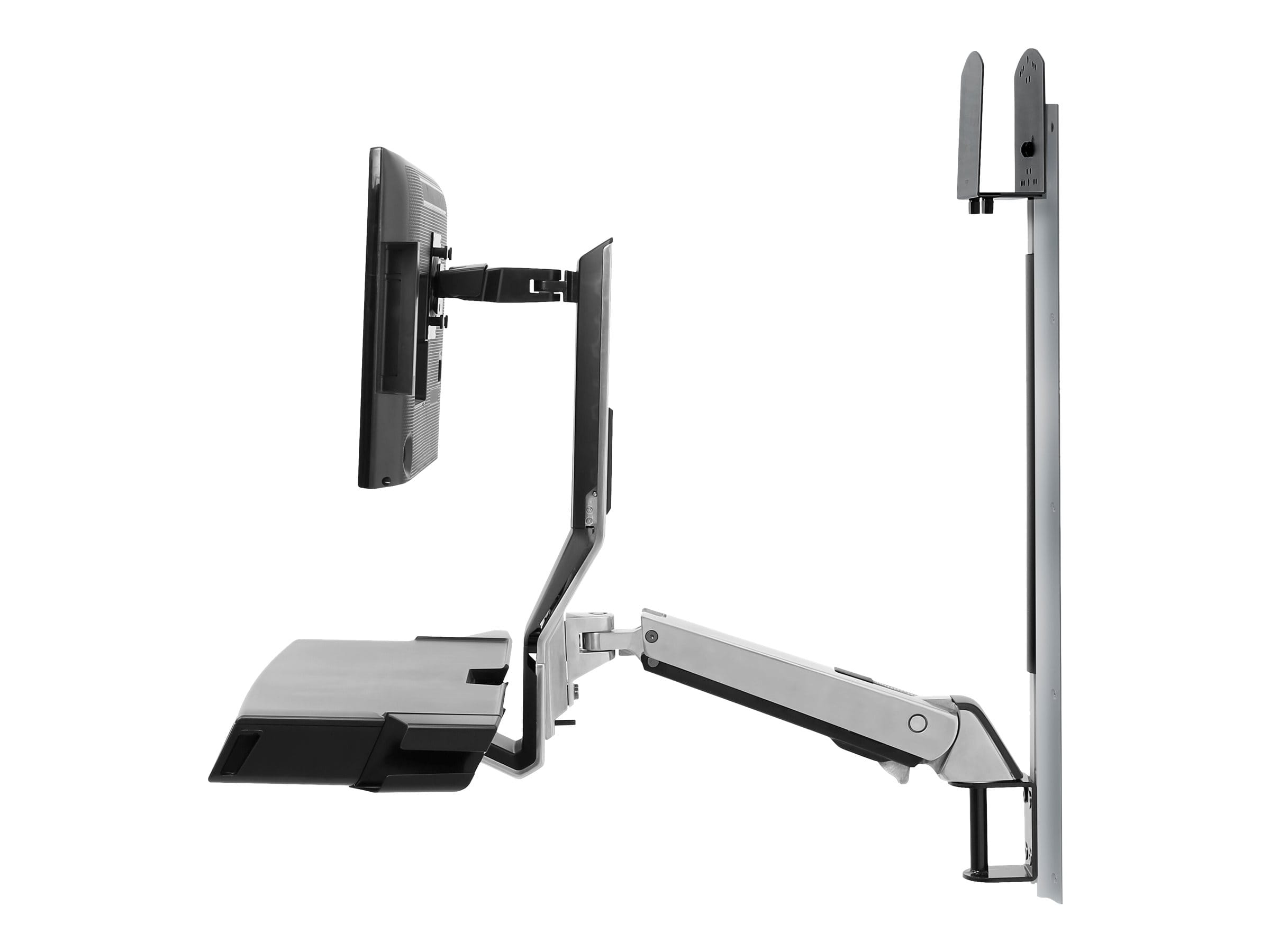Ergotron SV Combo System with Worksurface & Pan, Small CPU Holder - Befestigungskit (CPU-Halter, Handgelenkkissen, Wandmontagehalterung, Schienenmontage Halterungsset, Mausablage zum Herausziehen, Monitorhalterung, Ablage für Barcode-Scanner und Maus, C Ergotron SV Combo System with Worksurface & Pan, Small CPU Holder - Befestigungskit (CPU-Halter, Handgelenkkissen, Wandmontagehalterung, Schienenmontage Halterungsset, Mausablage zum Herausziehen, Monitorhalterung, Ablage für Barcode-Scanner und Maus, C
