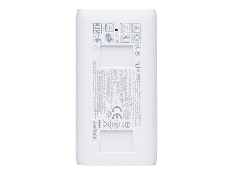 Ubiquiti U-POE-AF, Gigabit Ethernet, 1000 Mbit/s, Weiß, CE, FCC, IC, UL, 48 V, 100-240 V