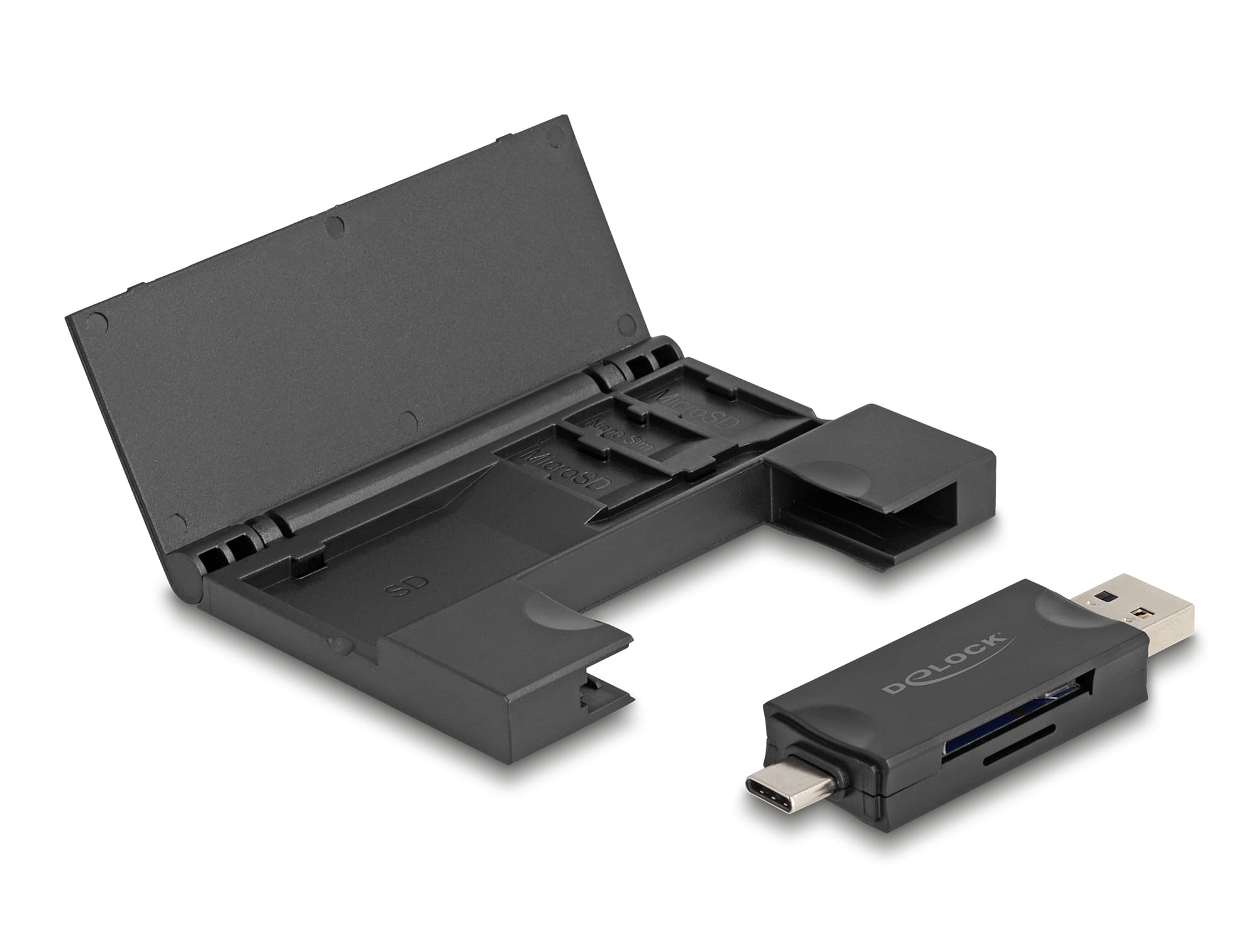 Delock Kartenleser (microSD, SD, MMC) - USB