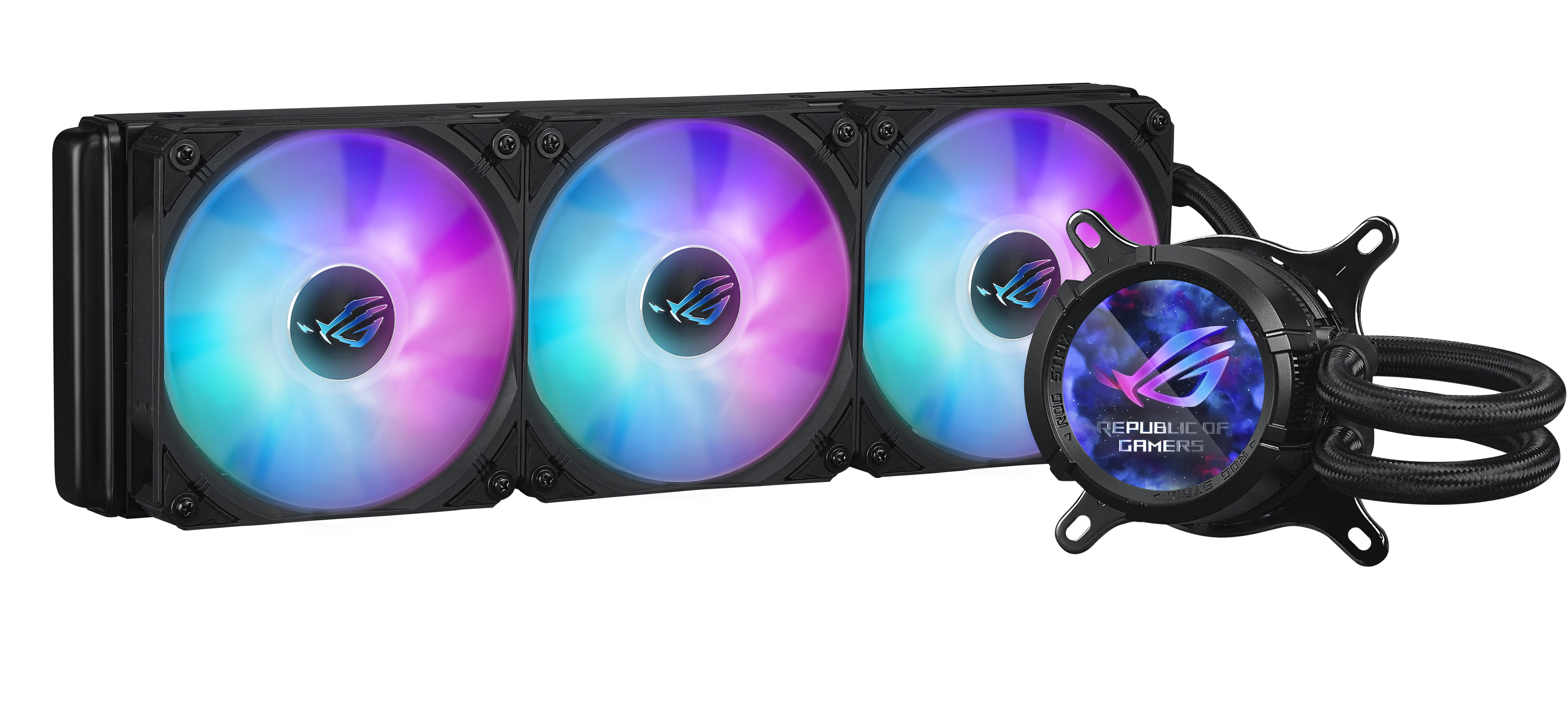 ASUS ROG STRIX LC III 360 ARGB LCD - Prozessor-Flüssigkeitskühlsystem - (für: LGA1700, LGA1200, LGA115x Socket, AM4, AM5)