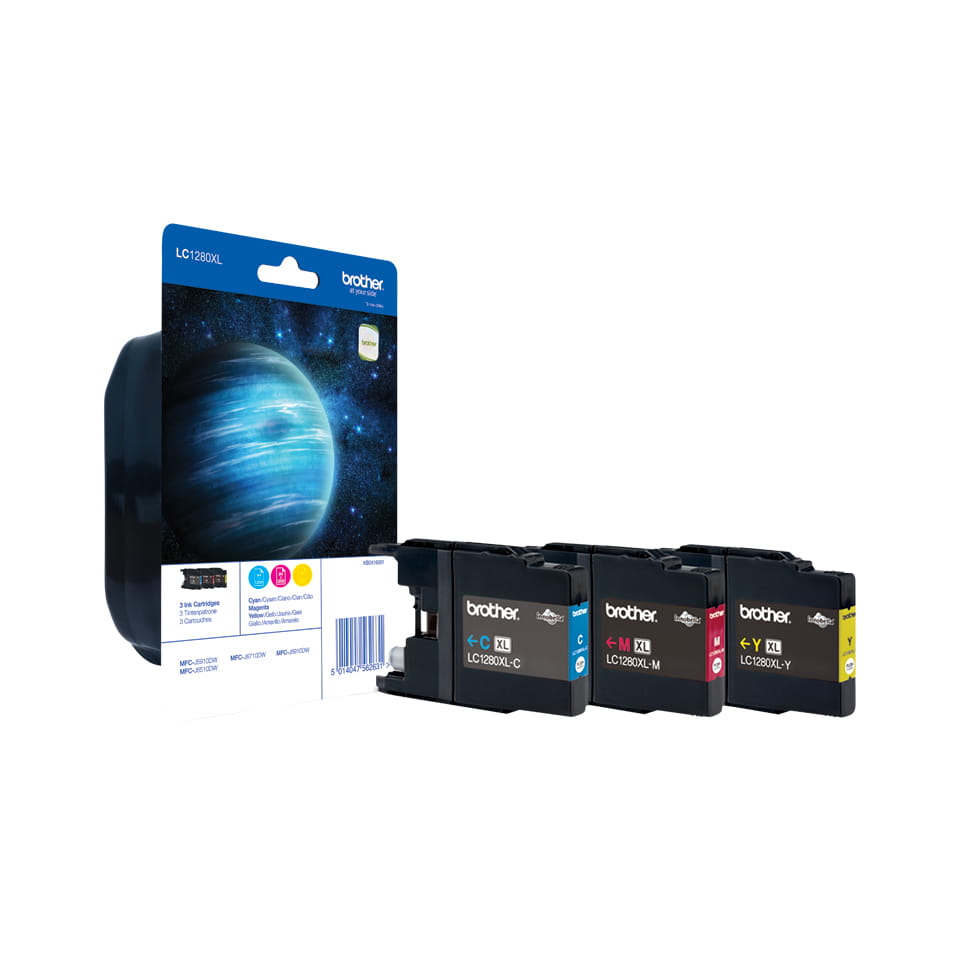 Brother LC1280XL Rainbow-Pack - 3er-Pack - mit hoher Kapazität