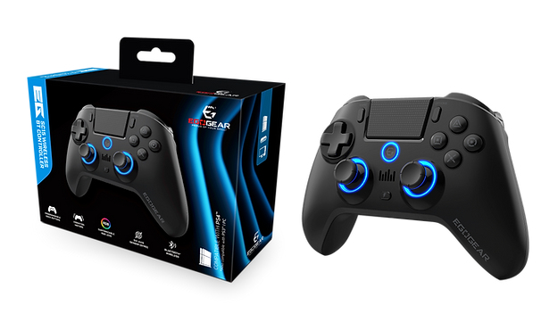 EgoGear SC15-P4-BT-BK, Gamepad, PC, PlayStation 4, Playstation 3, Digital, Rot/Grün/Blau, Kabellos, Bluetooth