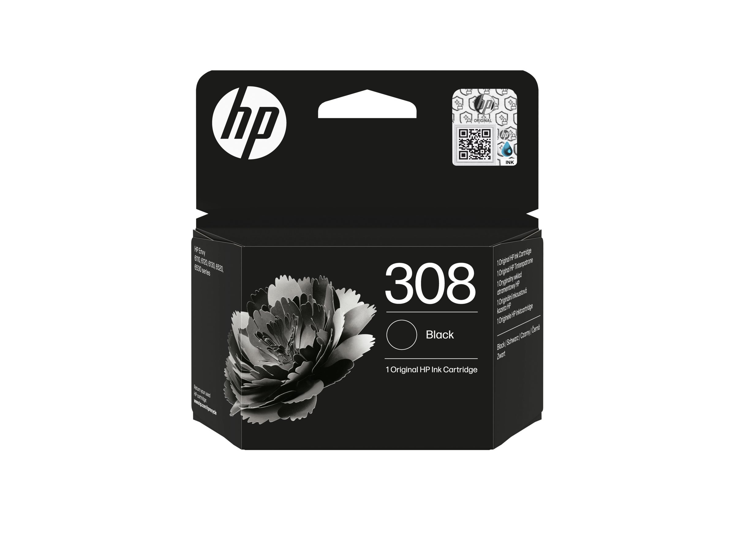 HP 308 - Schwarz - original - Box - Tintenpatrone