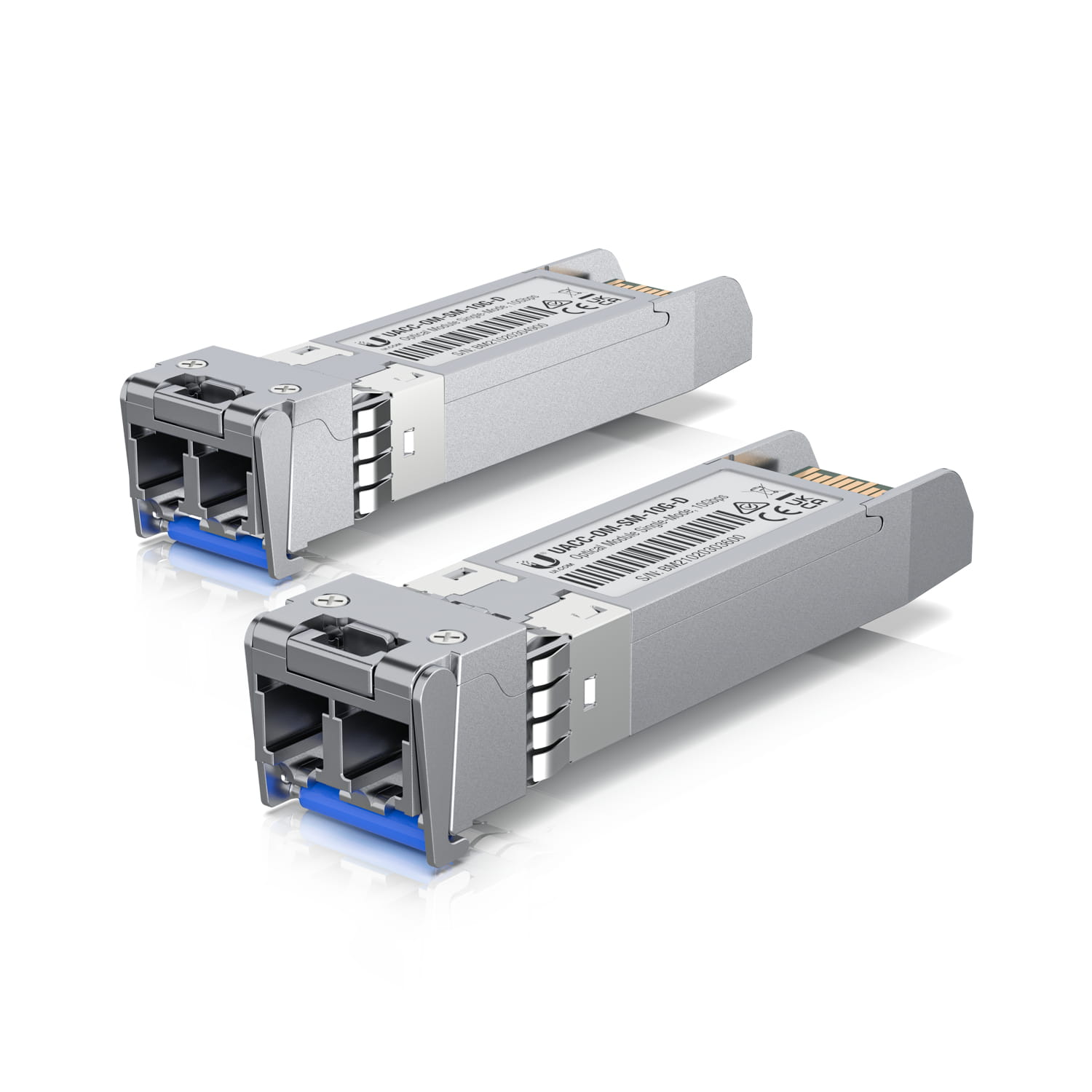 Ubiquiti UACC-OM-SM-10G-D-20 - SFP+-Transceiver-Modul - 10GbE - LC Single-Modus - bis zu 10 km - 1310 nm (Packung mit 20)