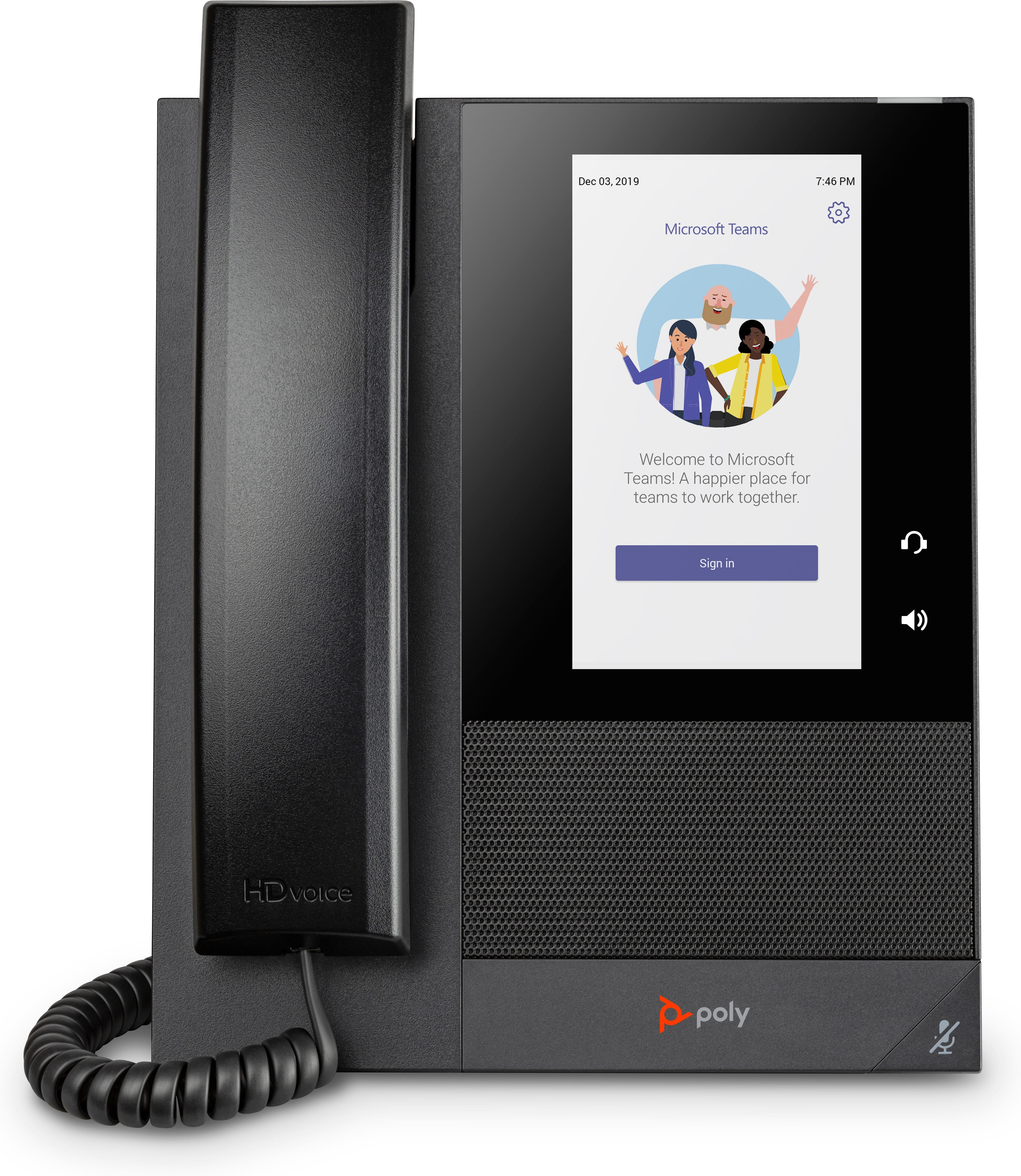 Poly CCX 400 - Für Microsoft Teams - VoIP-Telefon mit Rufnummernanzeige/Anklopffunktion