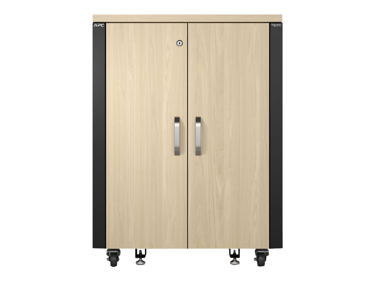 APC NetShelter - Schrank (horizontal) - schallisoliert - Wechselstrom 230 V - Ahorn - 17U - 48.3 cm (19")